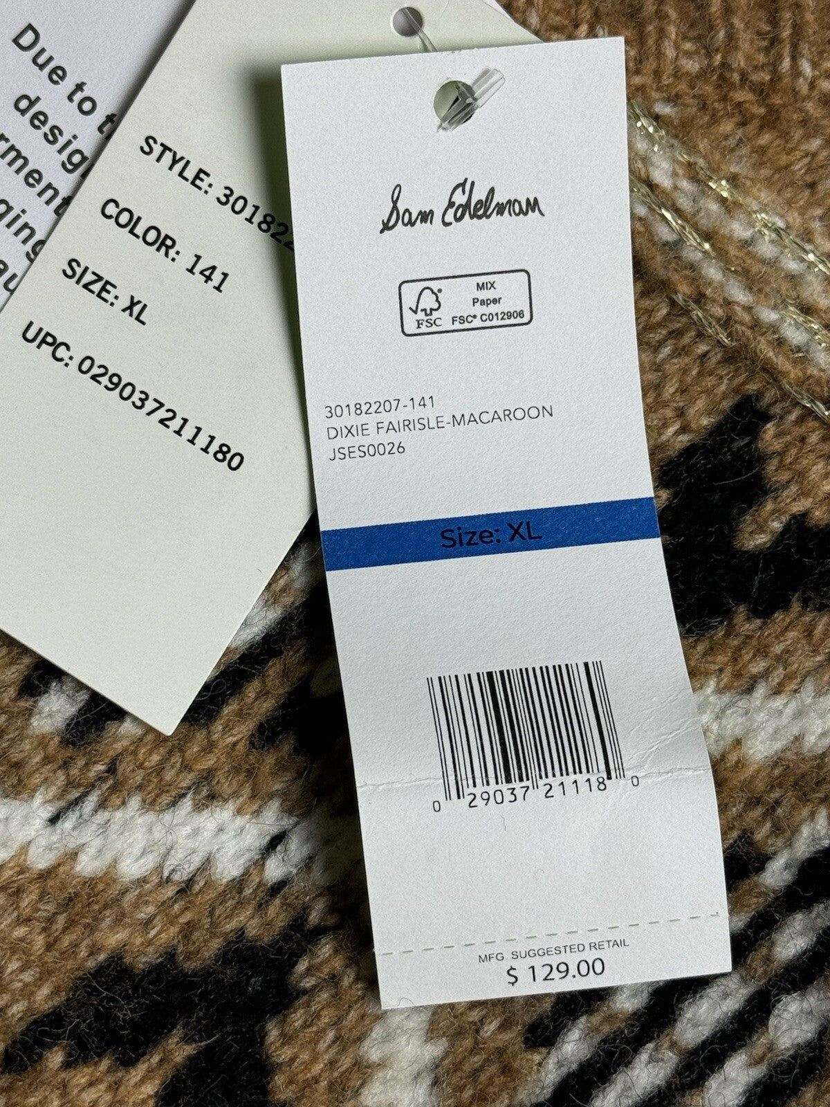 $129 Sam Edelman Wide Sleeve Sweater Sz XL (B.93)