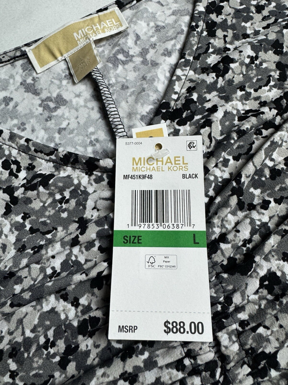 $88 Michael Kors Women’s Top Blouse Sz L. (B.144)