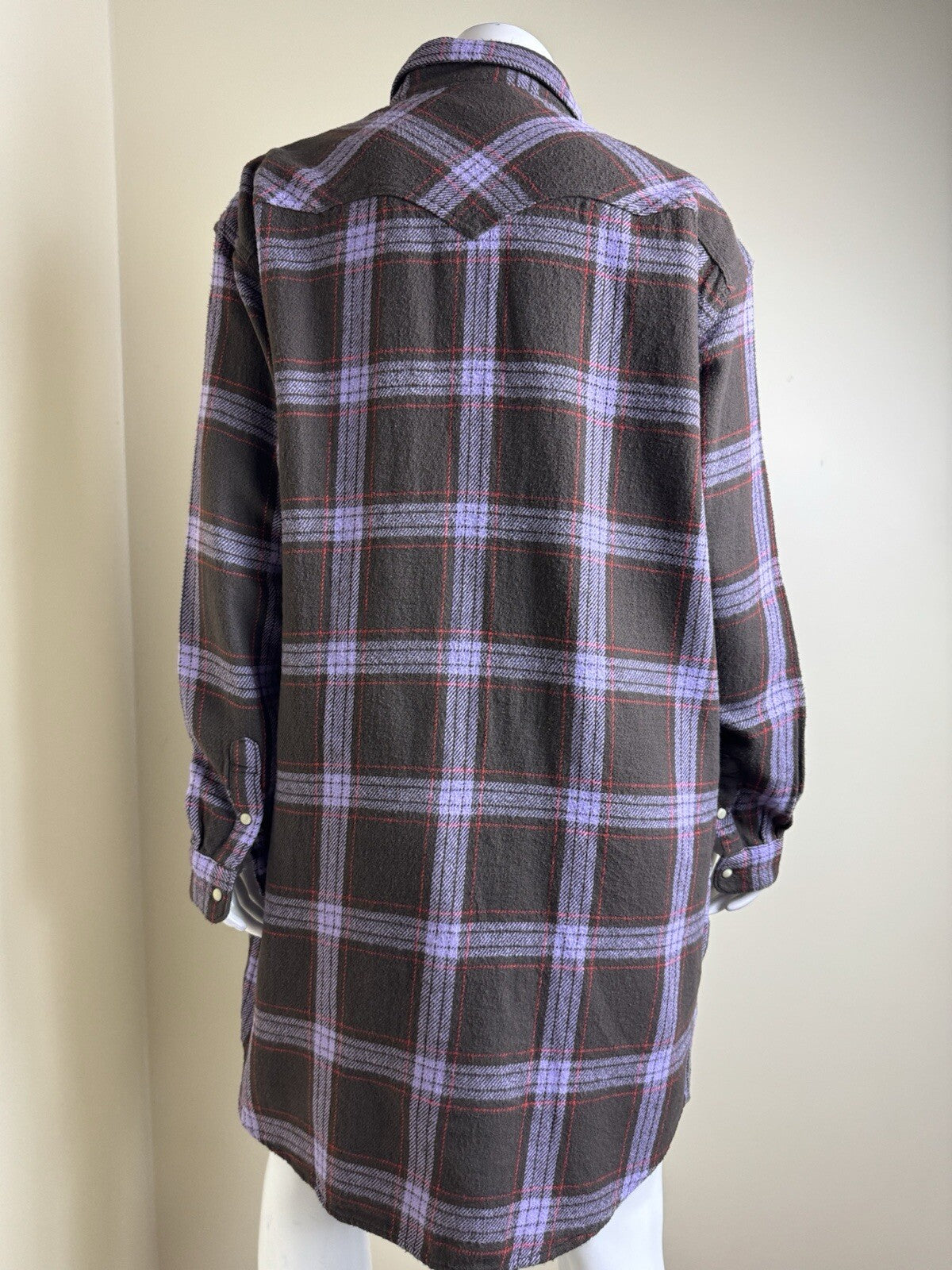 Wrangler Women's Plaid Print Long Sleeve Western Dress Sz S. (B.99)