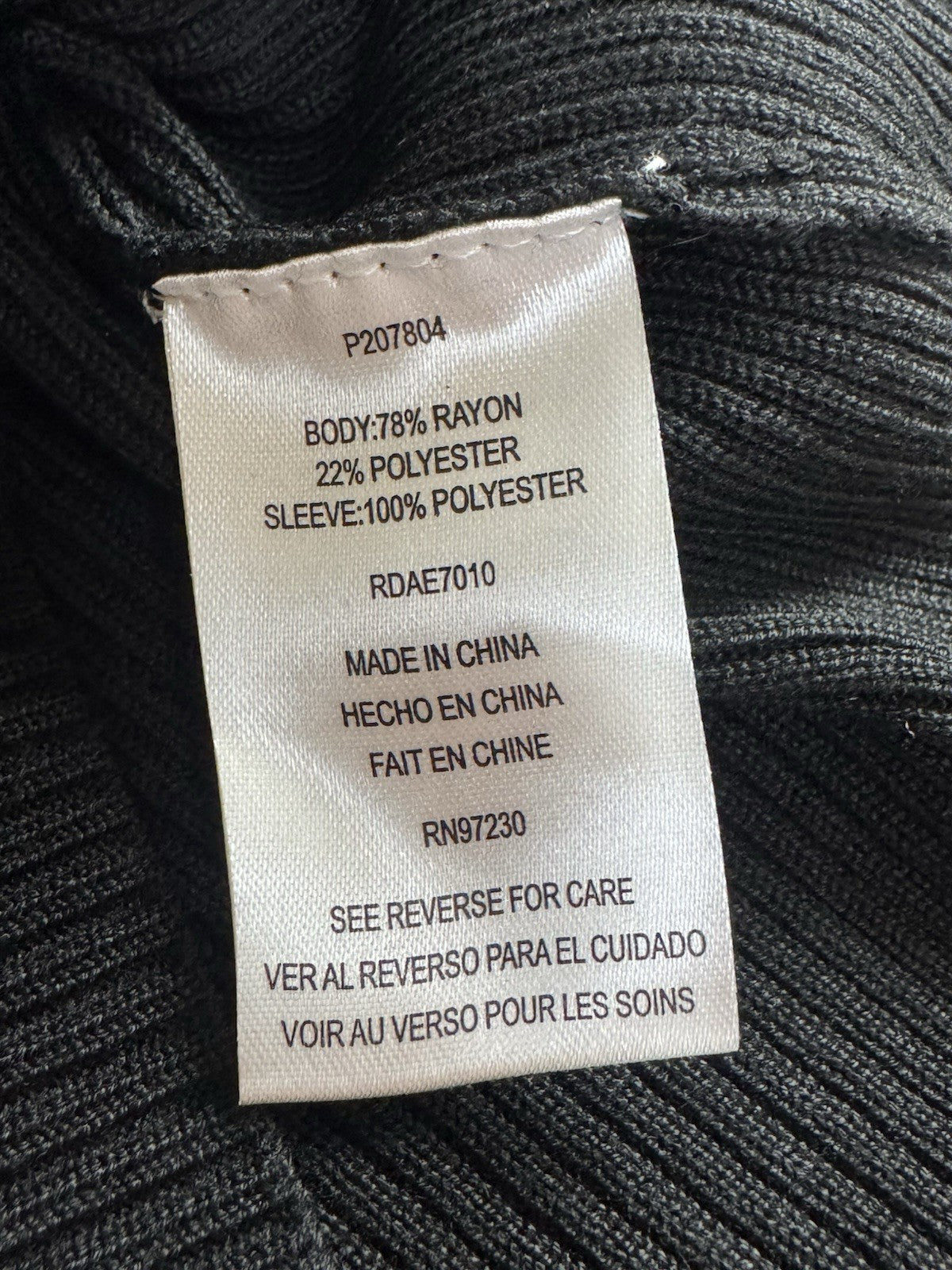 Almost Famous Women's Black Knit Dress Sz M (B.183)