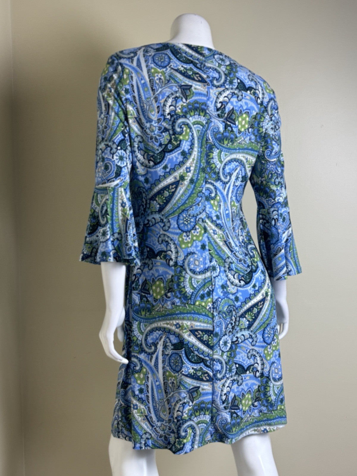 $99 Tommy Hilfiger Women’s Blouson Blue Dress Sz 10 (B.152)