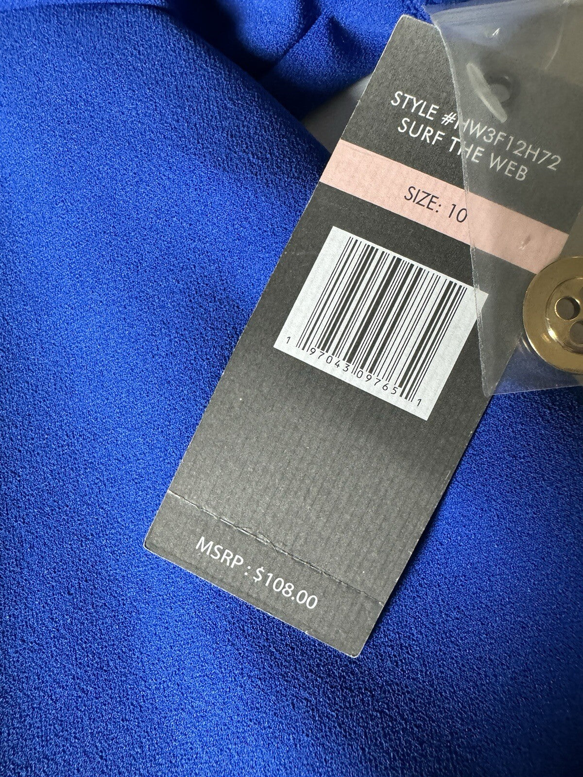 $108 Sharagano Women’s Blue Size 10 Dress (B.97)
