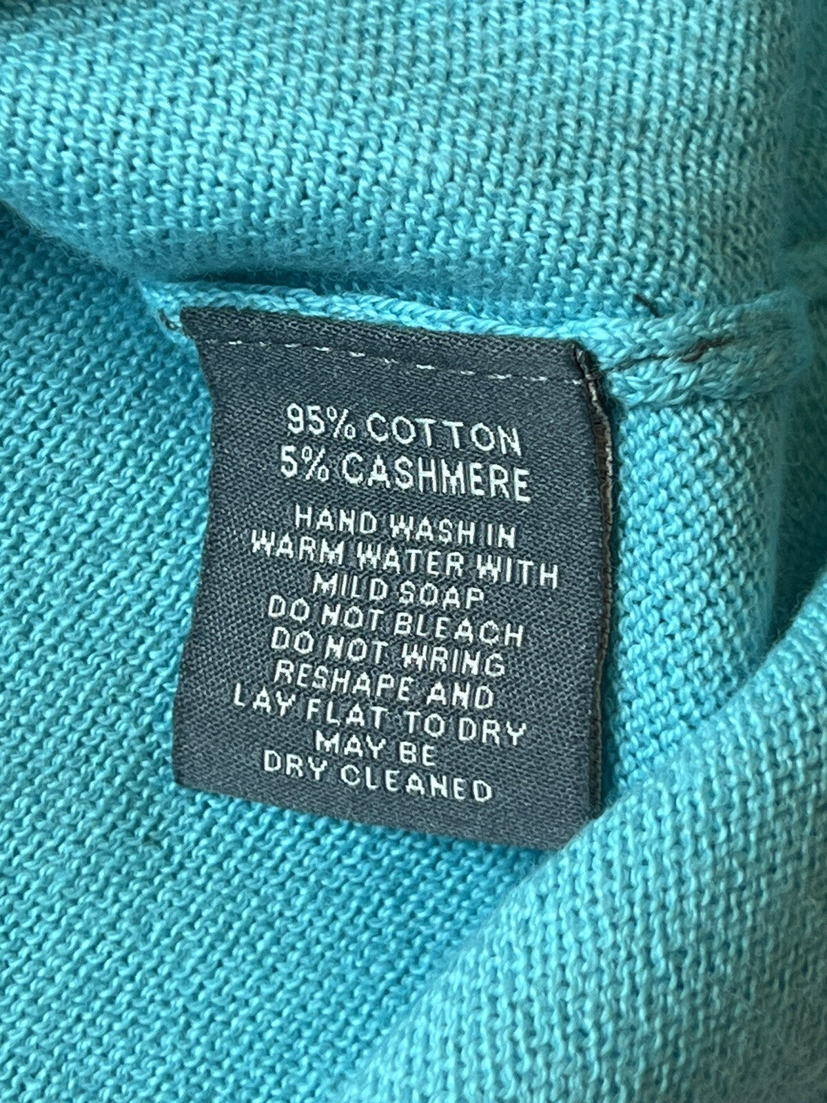 Caroline Grace Women’s Aqua Green Pullover Sweater Sz L —(18)