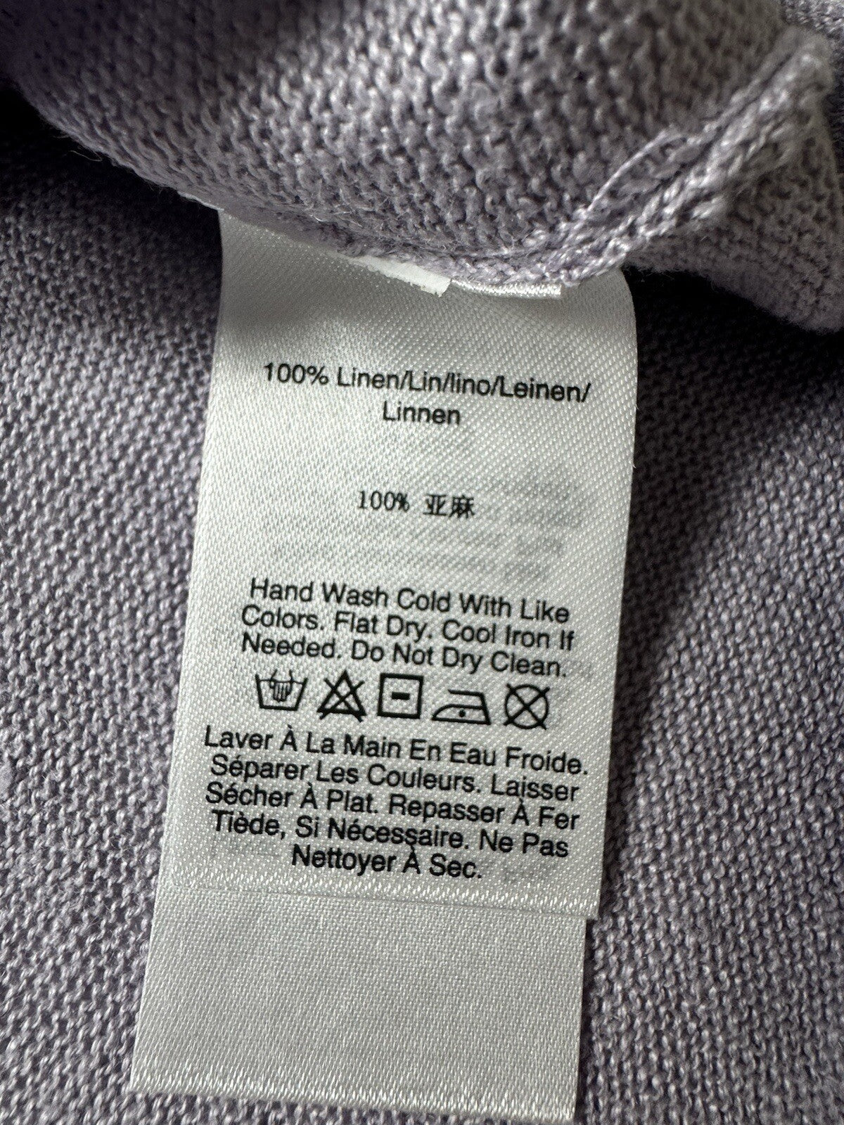 $95 Donna Karan Blouse Lilac Top Sz M. (B.102)
