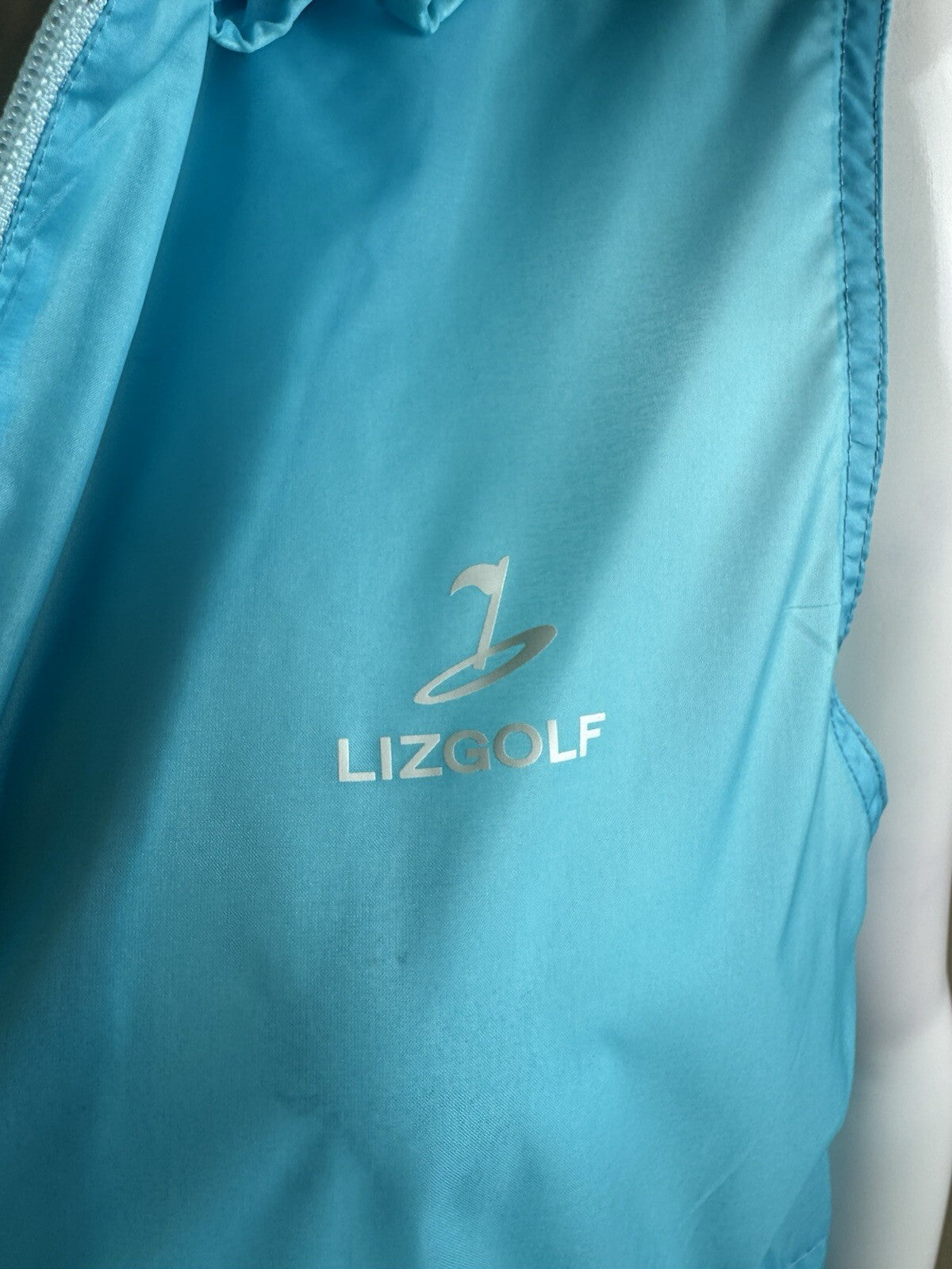 Liz Golf Activewear Polyester Women’s Full Zip Vest Sz M