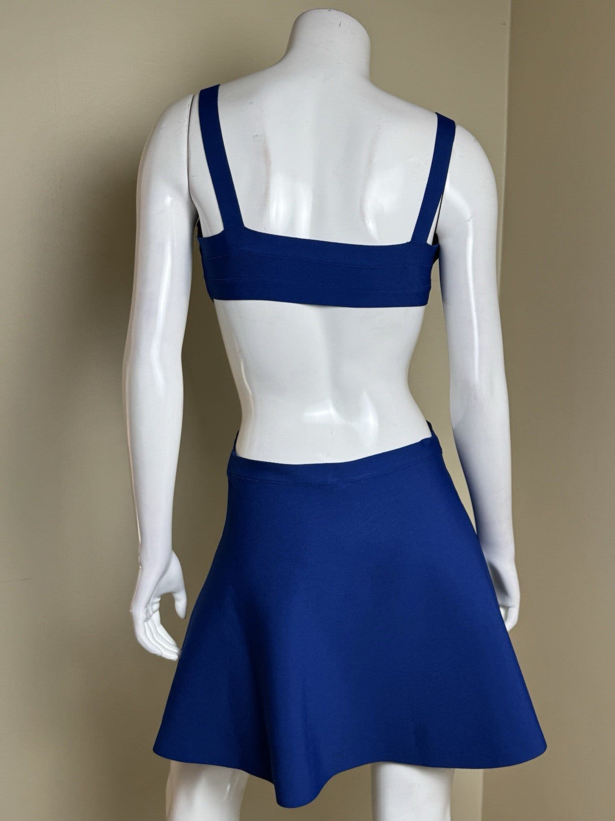 $298 BCBG New York Women's Royal Blue Elyzabeth Dress Sz L (B.168)