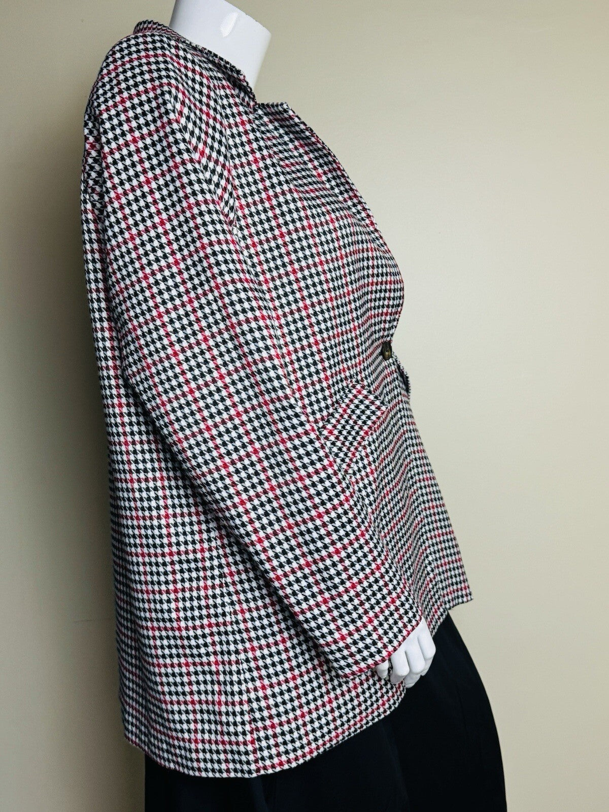 Women’s Houndstooth Blazer Size 2XL (B.119)