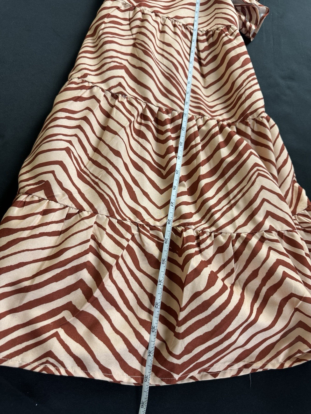 Nine West Zebra Printed Maxi Dress Sz XL. (B.169)