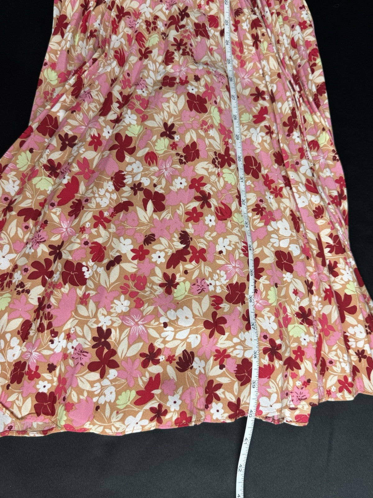 $148 NANETTE LEPORE Floral Pleaded Dress Sz 2 (B.171)