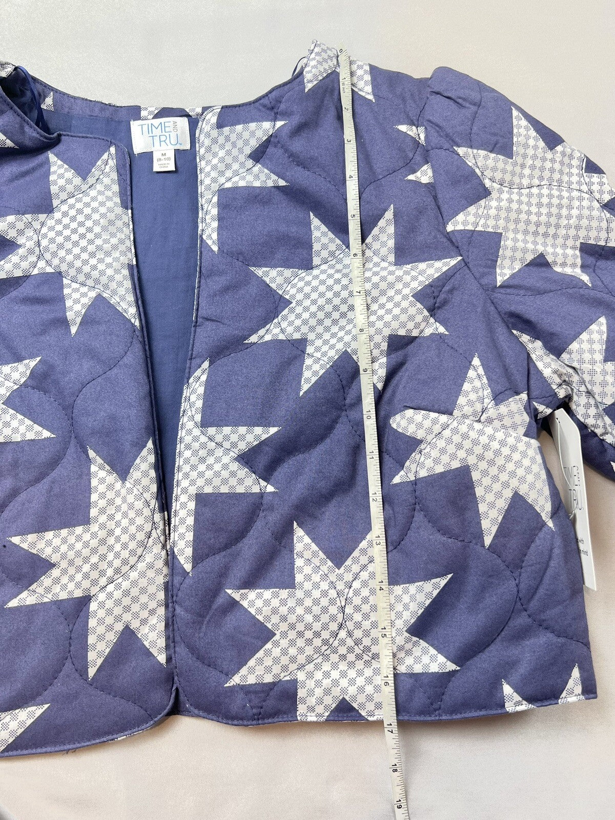 Time And True Women's Blue Cardigan Sweater Sz M