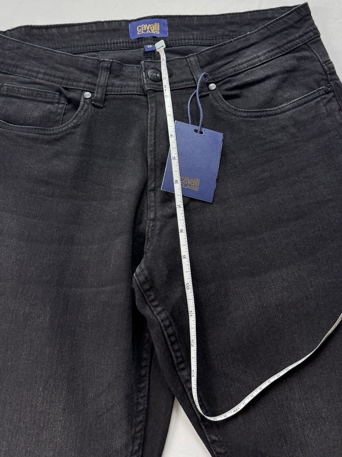 $295 Cavalli Class Women’s Denim Black Jeans Size 28. (B.142)