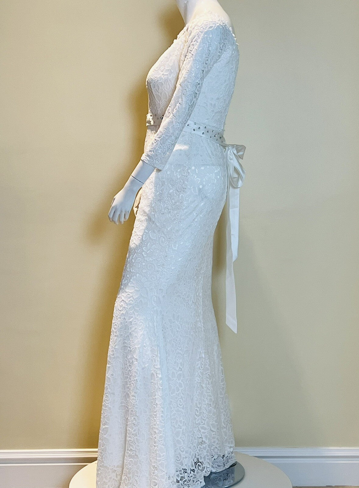 Women's Lace Mermaid Bridal Wedding Dresses Sz XL White (7)