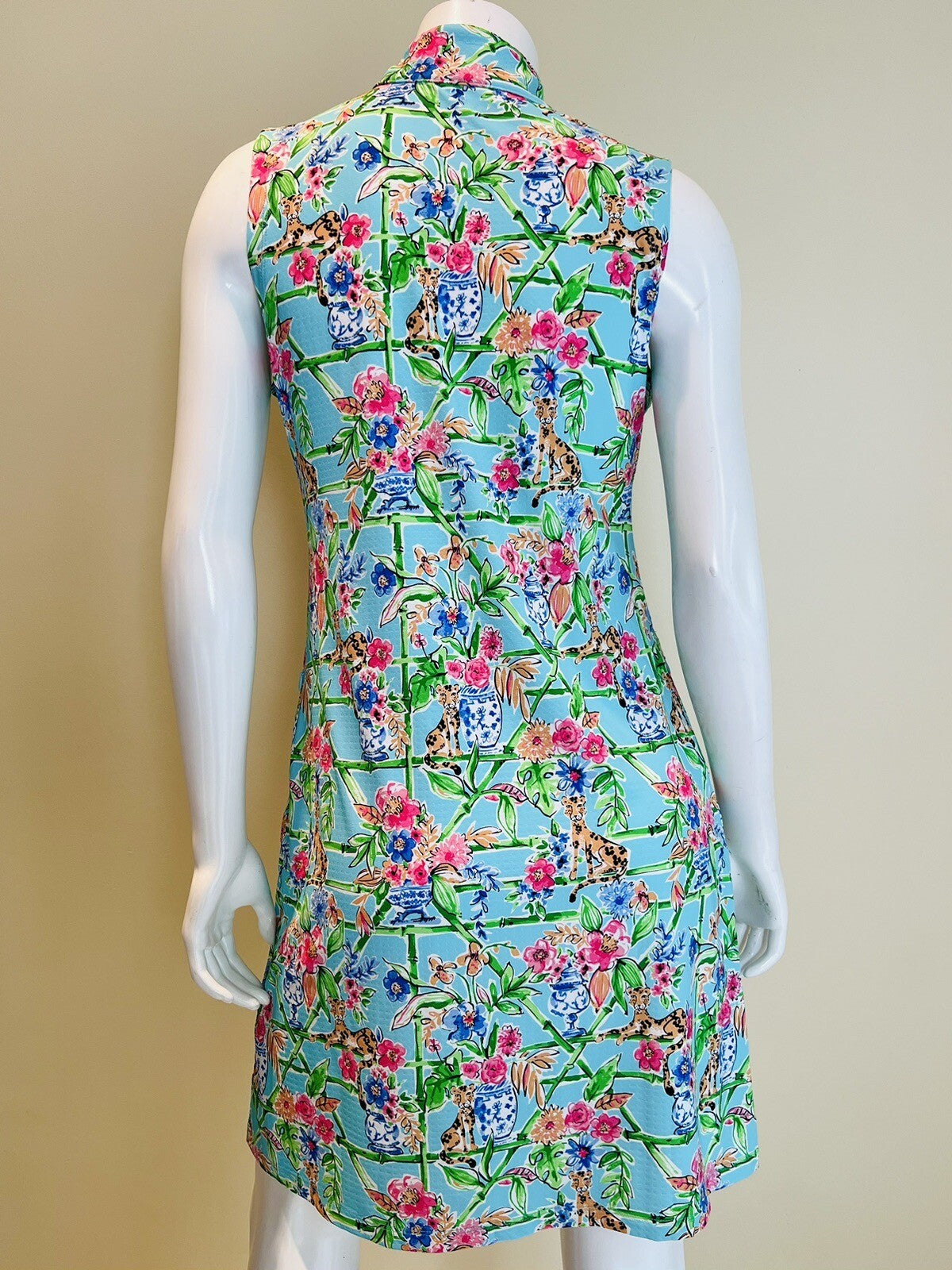$128 G Lifestyle Women’s Mock Zip Neck Sleeveless Dress Sz M (B.10)