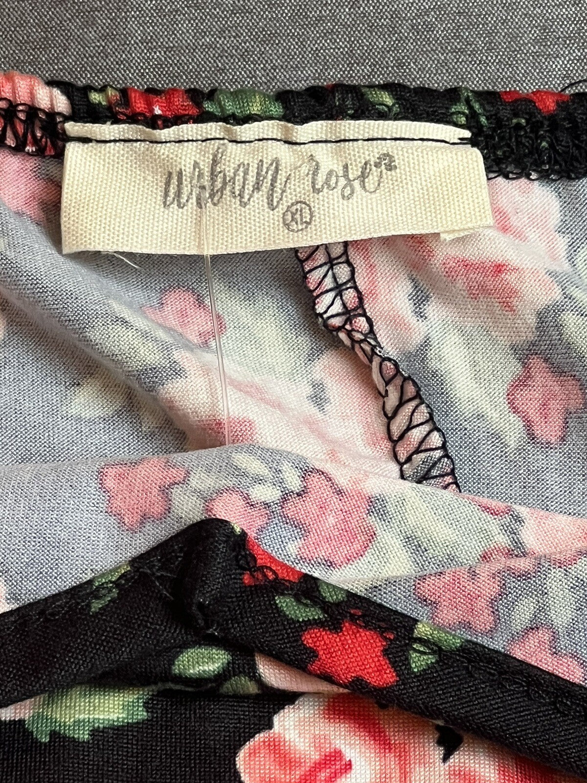 Urban Rose Dress Floral Stretch Long sleeveless Sz XL