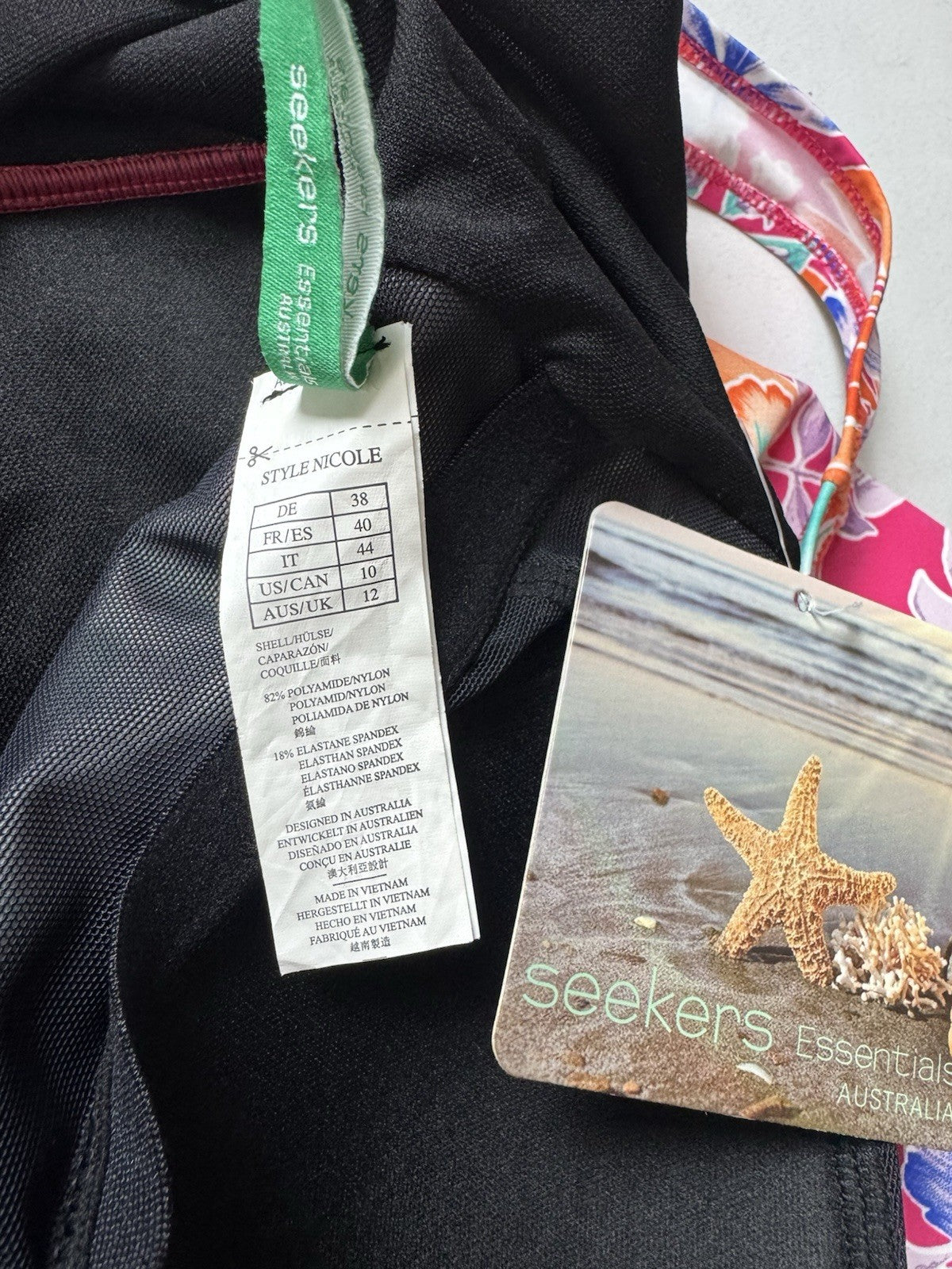 Seekers Essentials Floral One Piece Size US 10 (B.152)