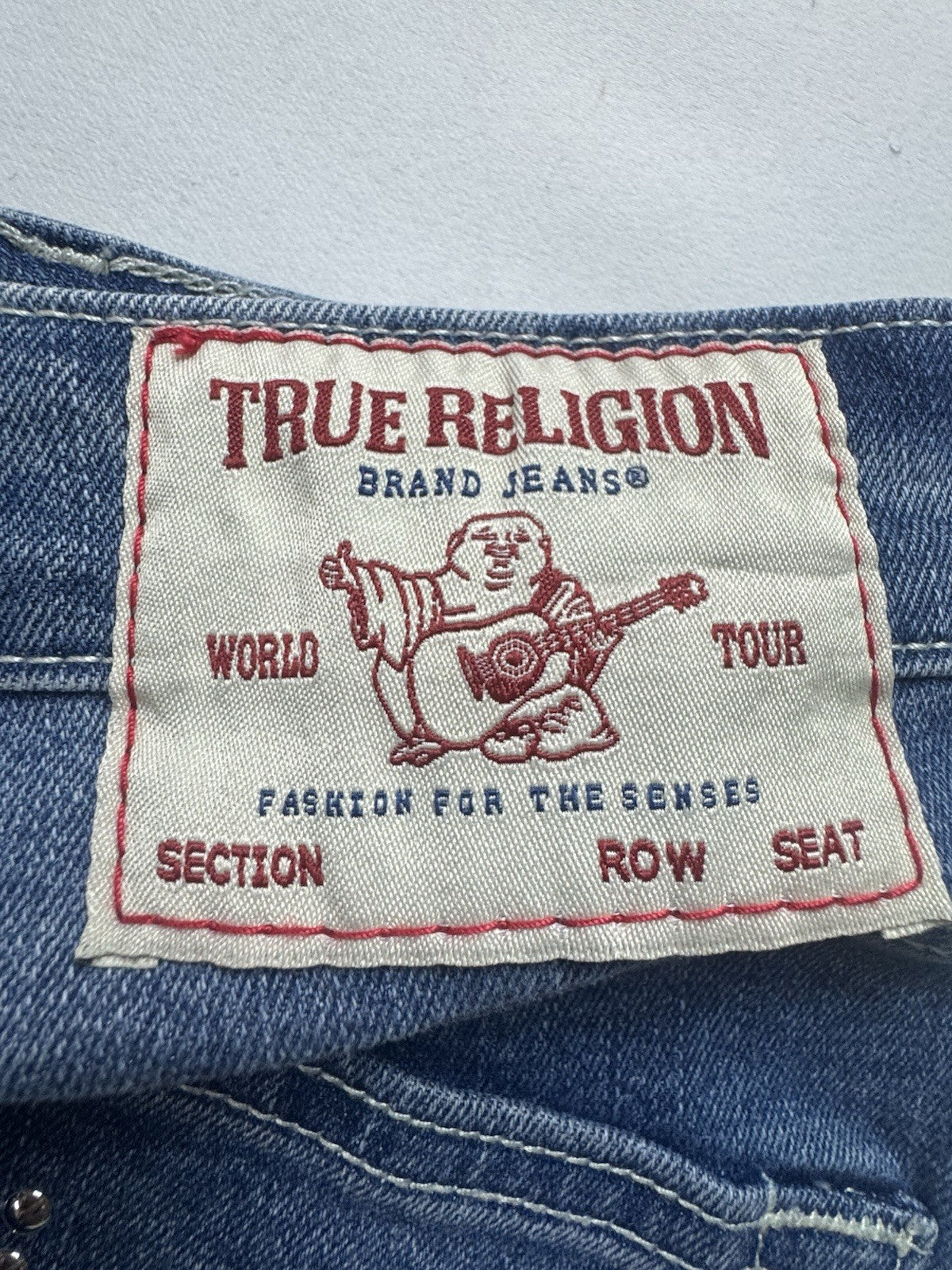 $179 True Religion Women’s Jennie Jeans Studs Skinny Sz 26. (B.156)