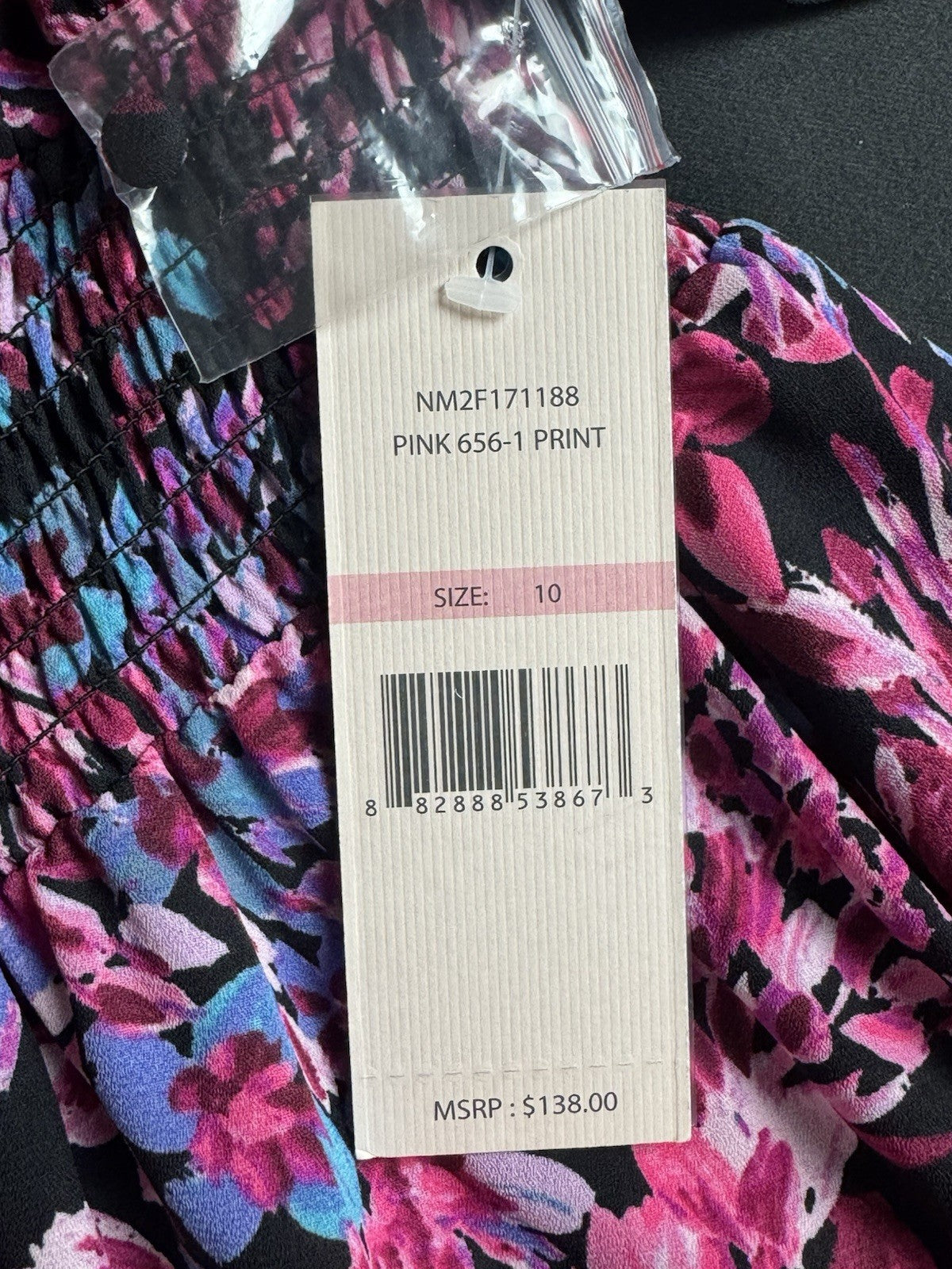 $138 NANETTE LEPORE Floral Dress Sz 10 (B.173)