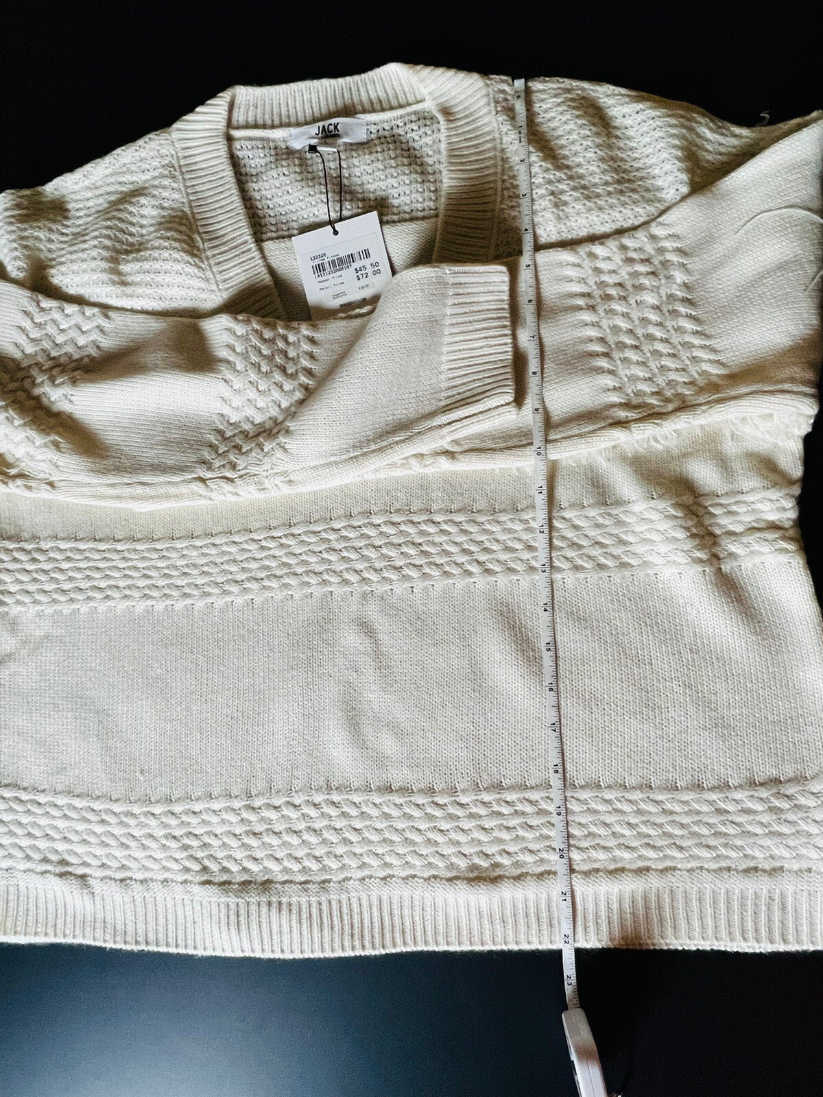 Jack BB Dakota Women’s Knit Fringe Sweater Sz L Boho Top