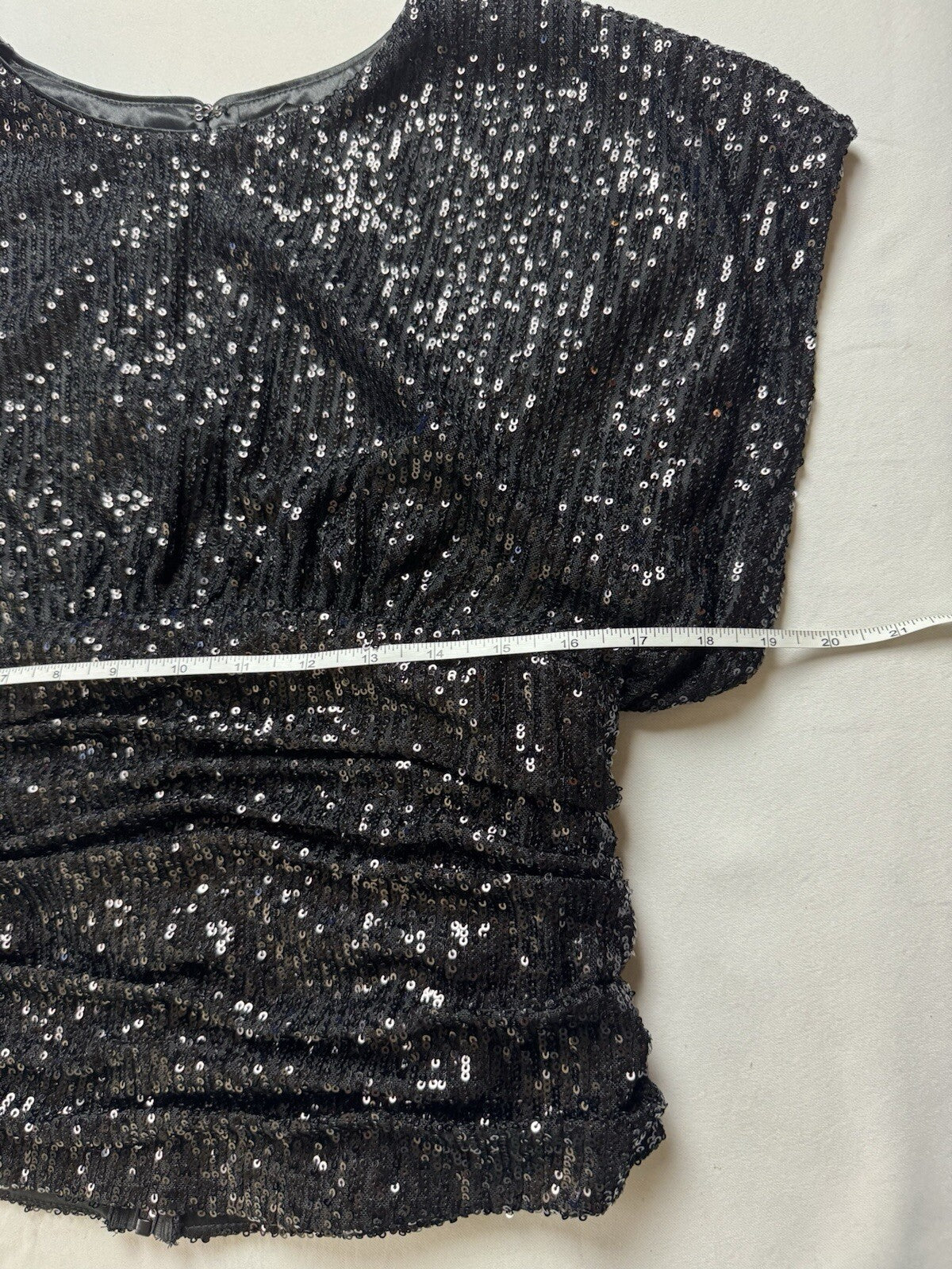 $88 Nicole Miller Women’s Sequined Blouse Top Sz M (B.141)