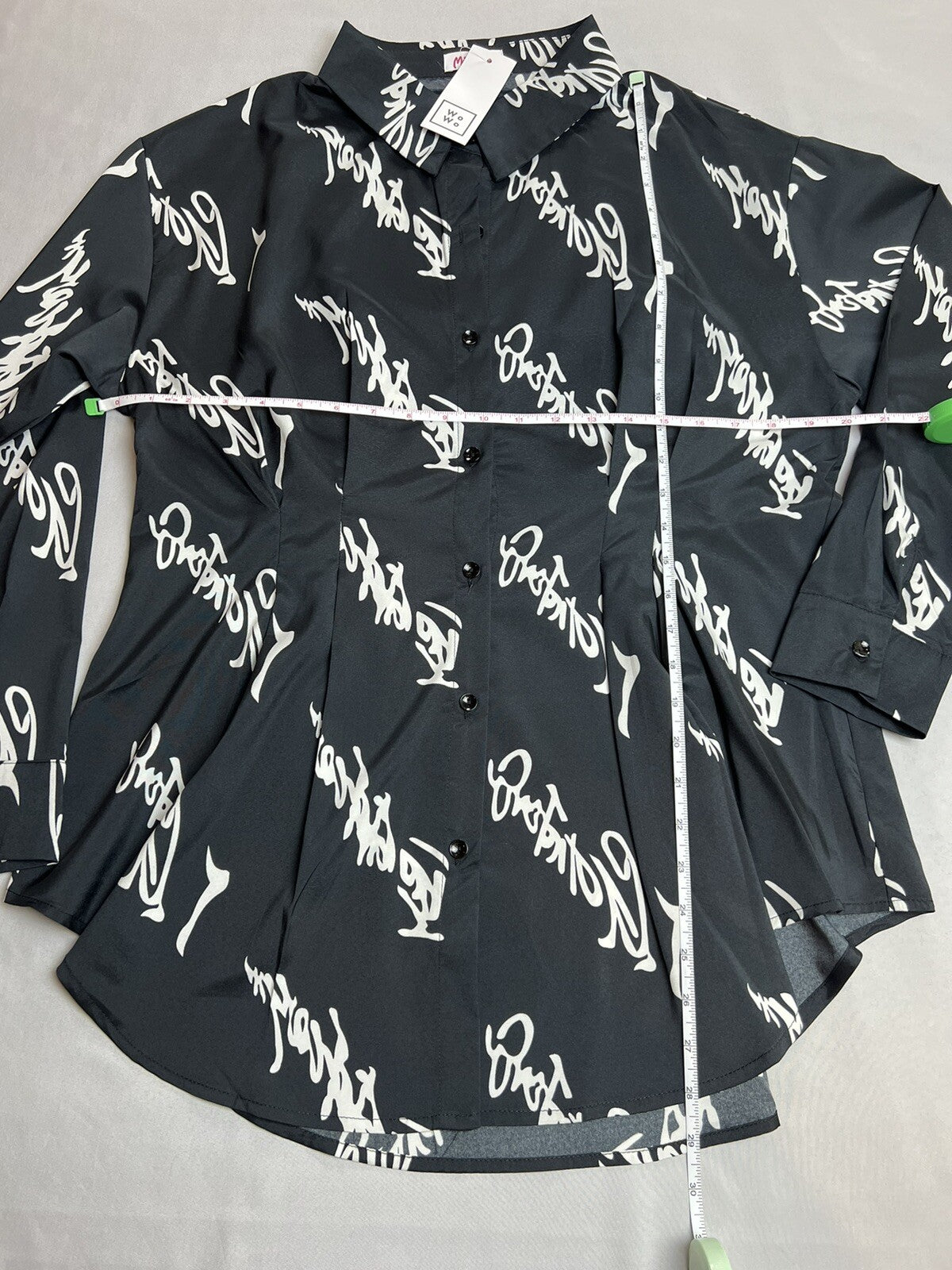WO WO Women’s Top Long Sleeve Shirt Sz 2X
