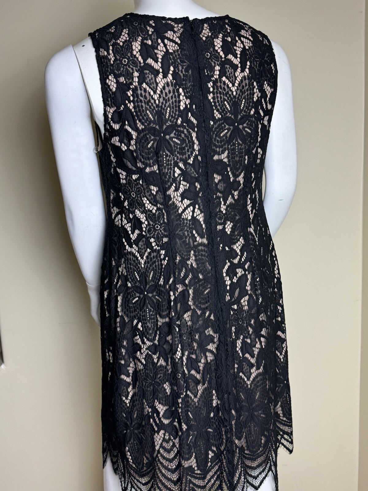 $108 Sharagano Women’s Black Size 18W Crochet Dress (B.97)