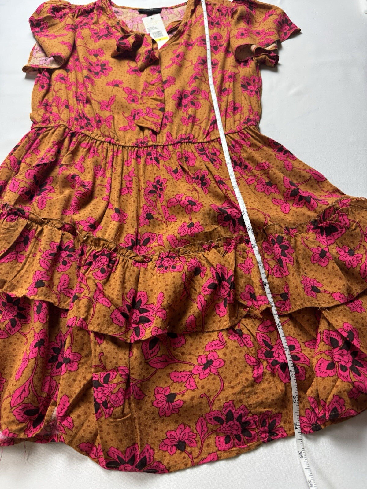 $99 JESSICA SIMPSON Reina Dress Women Size M Floral (B.133)