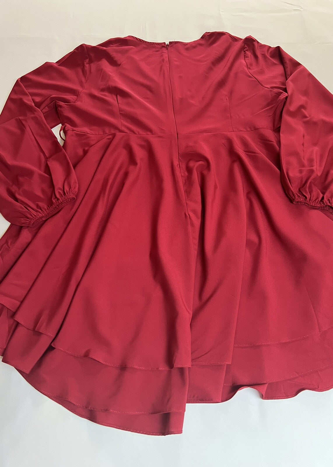 ALLEGRACE Women’s Plus Size 20W Red Dress