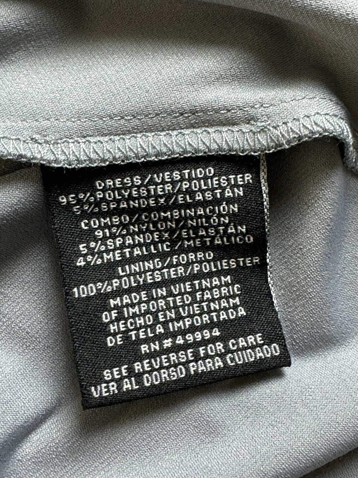 RM Richards Women’s Size 6 Long Formal Dress Gray. (59)