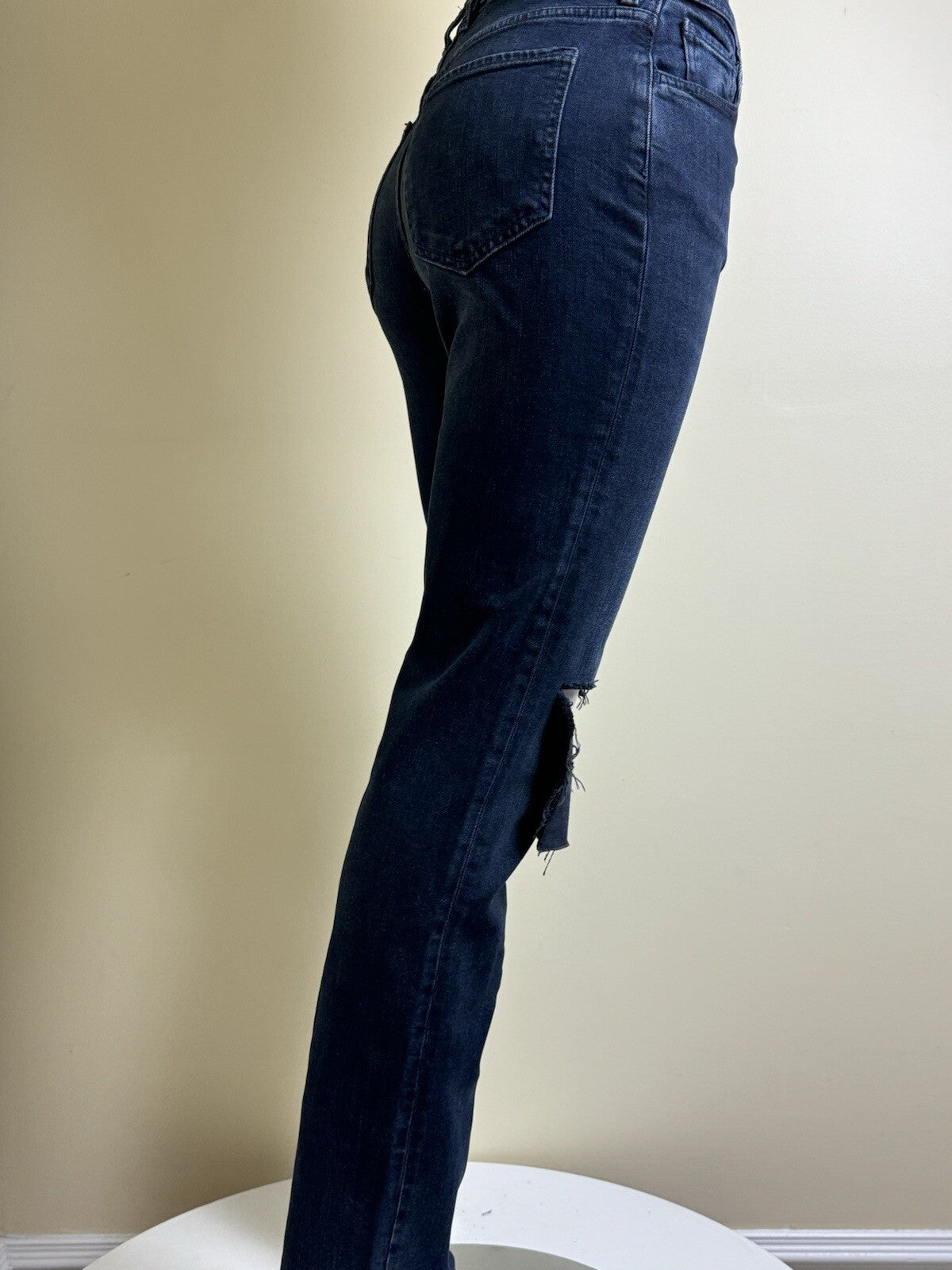 $228 7 for all Mankind Jeans Women’s Black Sz 28 (B.94)
