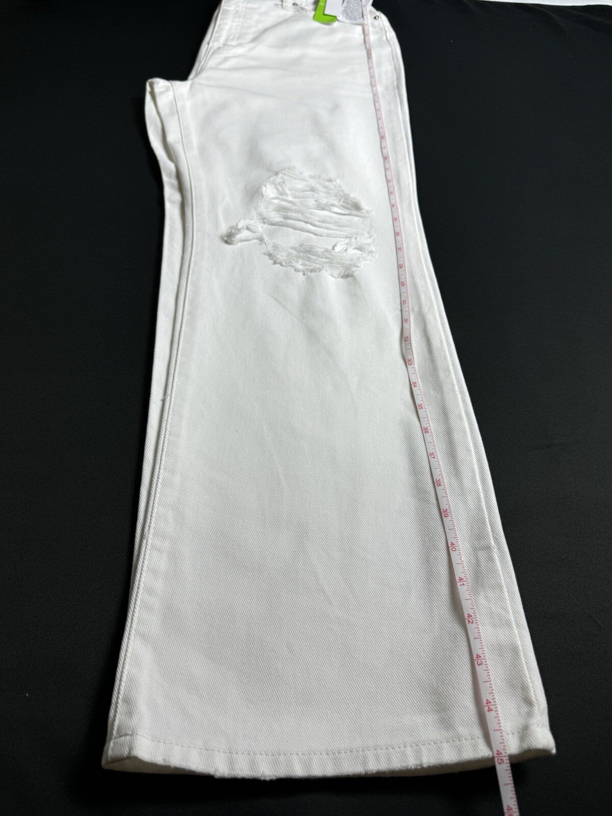 $99 SAM EDELMAN YARO High Rise Women’s Jeans White Distressed Sz 32. (B.79)