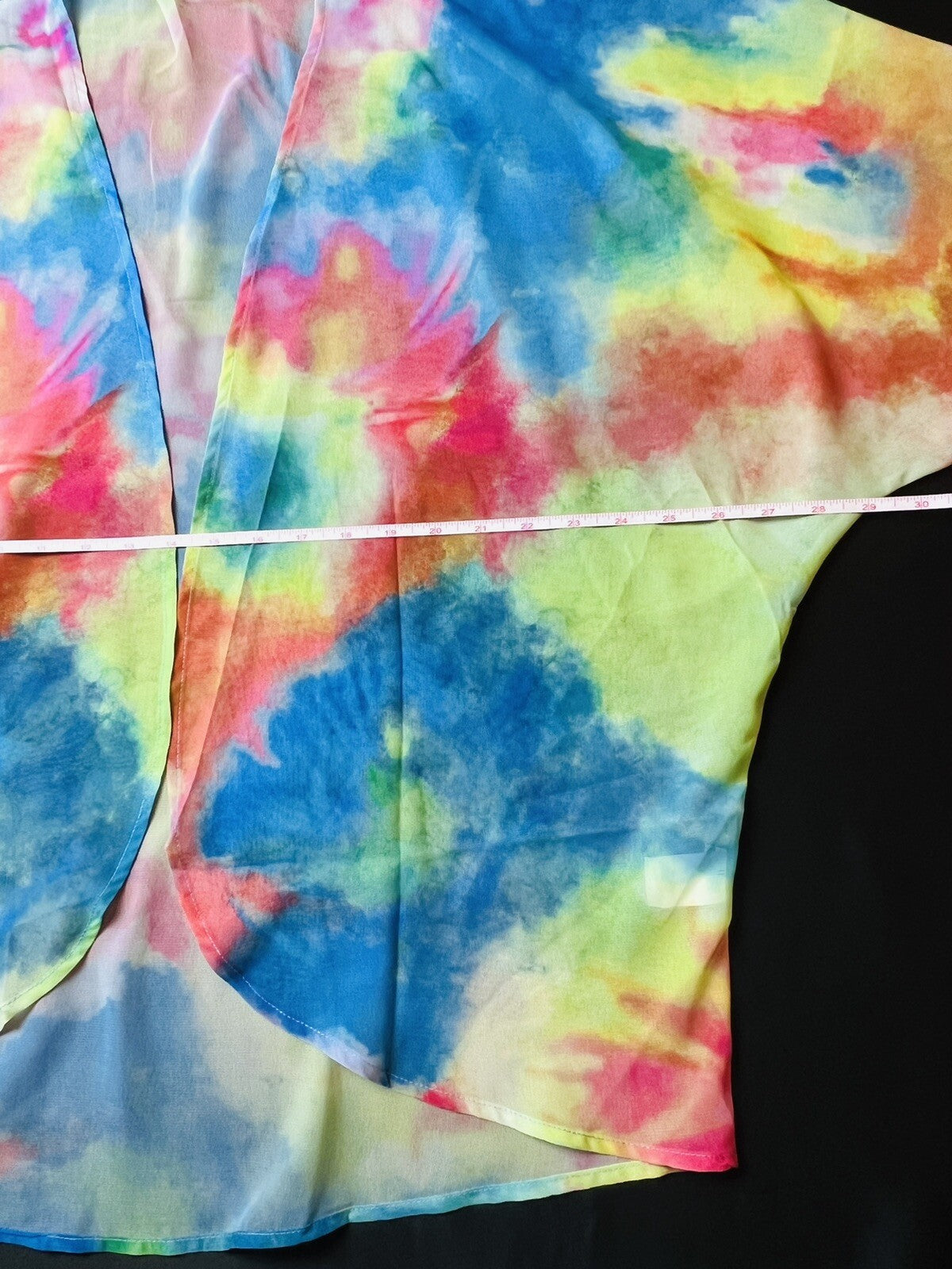 Women’s short sleeve cover up Size L Multicolor (8)