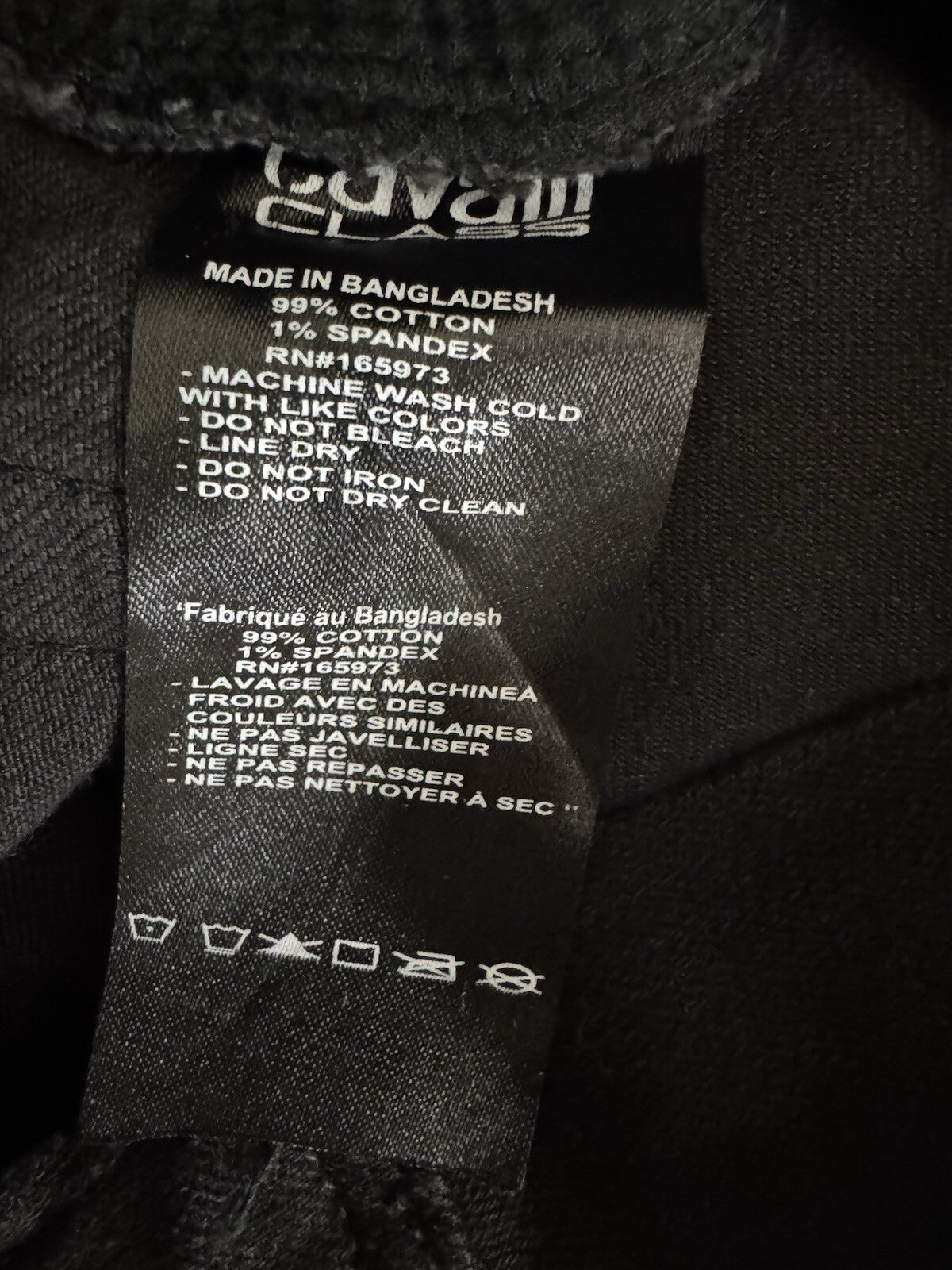 $295 Cavalli Class Women’s Denim Black Jeans Size 28. (B.142)