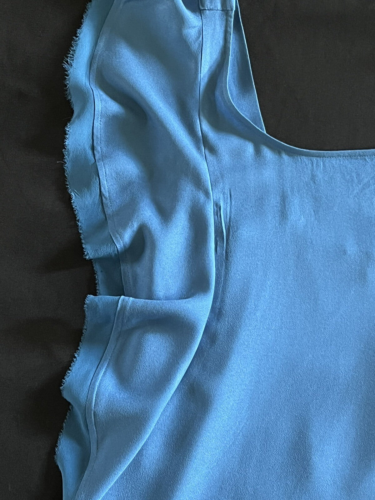 Ella Moss Women's Top Blue Cotton Blouse Sz M