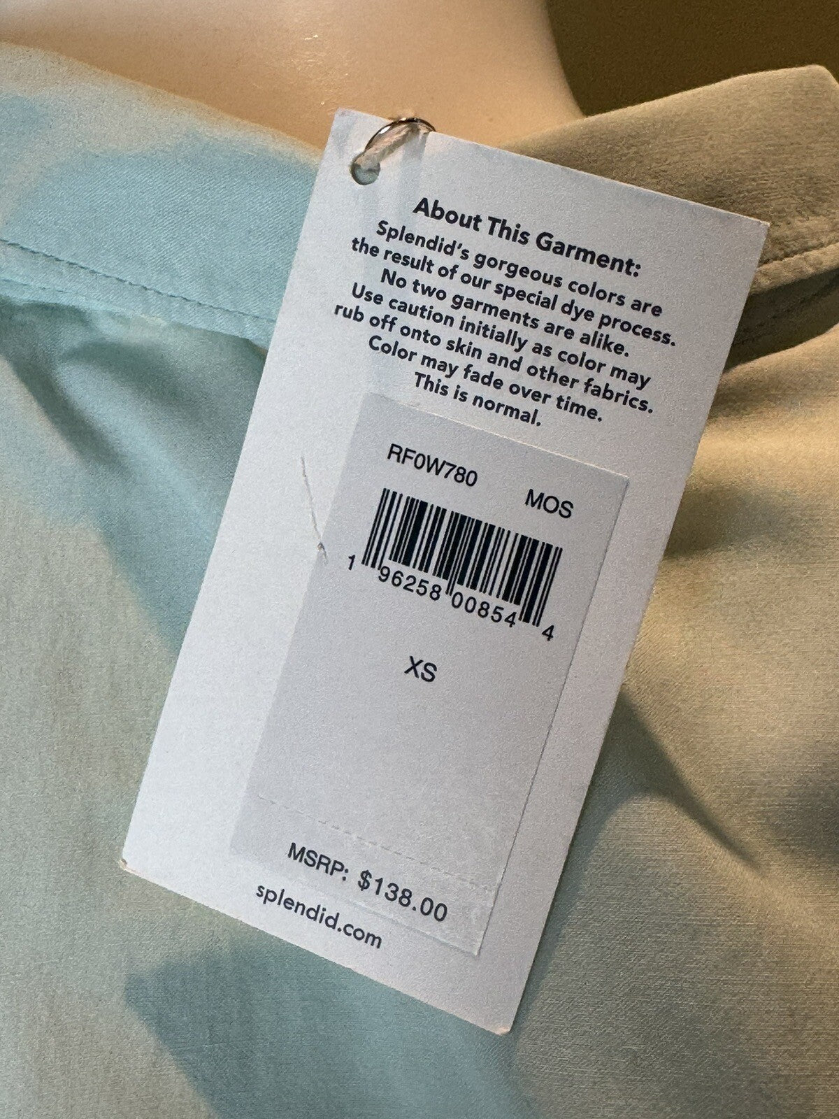 Splendid Women’s Green Long Sleeve Button-Down Shirt Sz XS. (57)