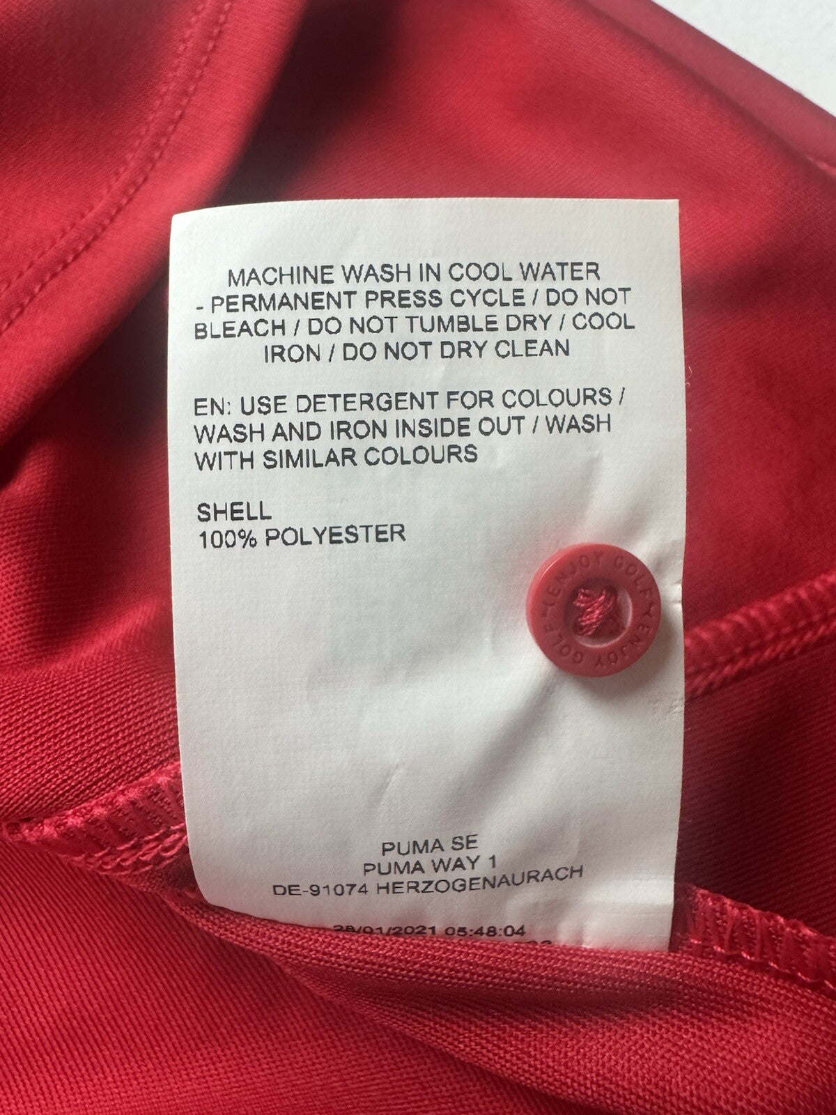 Puma Women’s Golf Shirt Red Sz S. (B.144)