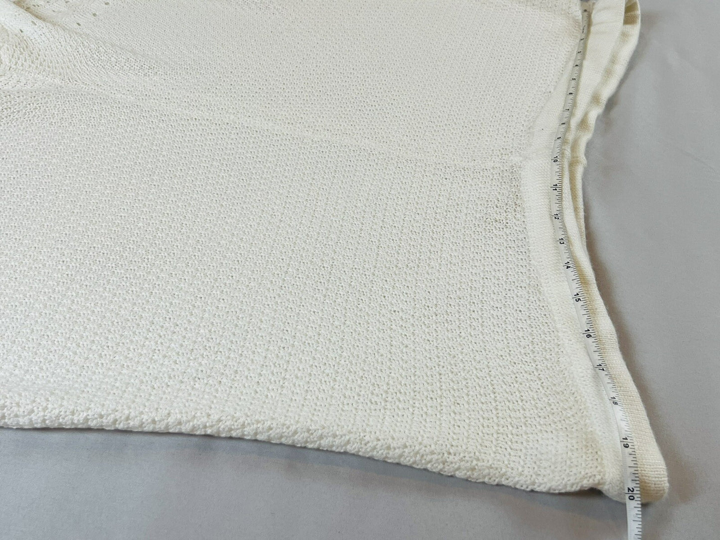 NO COMMENT WOMEN’S PLUS Sz 3X Knit Shorts Ivory