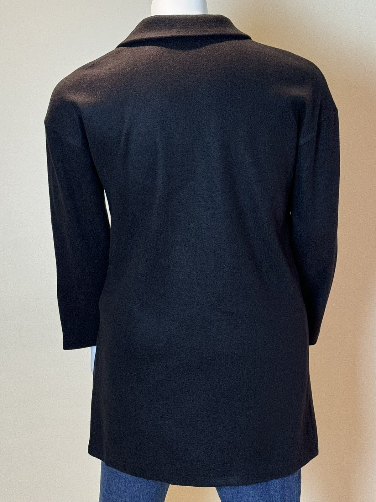 PRETTY GARDEN Women's Coat Jacket Black Sz L. (B.62)