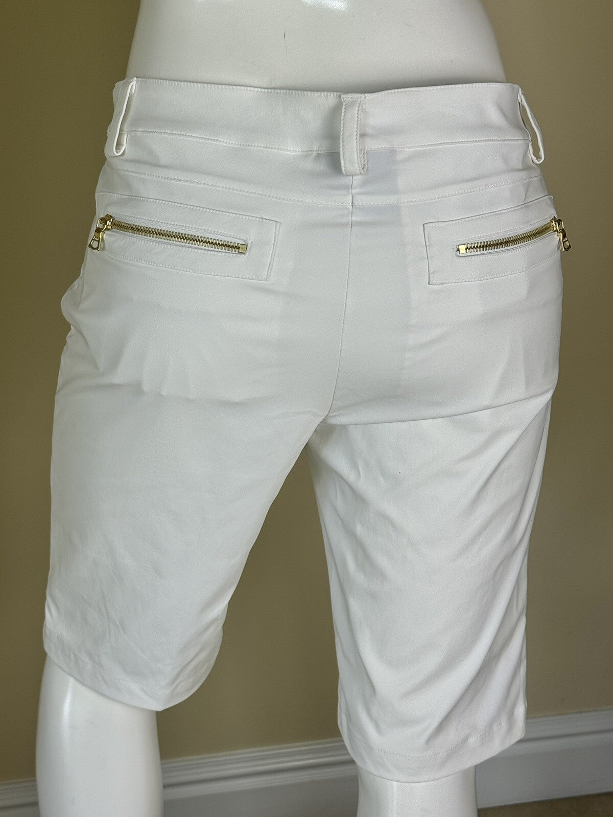 Brendratti Womens Golf Bermuda Shorts - Sz L Ital 46 White (69)