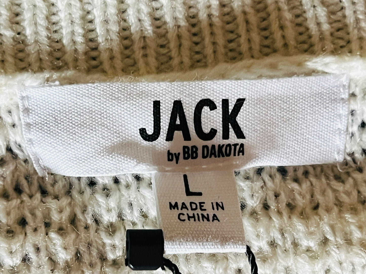 Jack BB Dakota Women’s Knit Fringe Sweater Sz L Boho Top