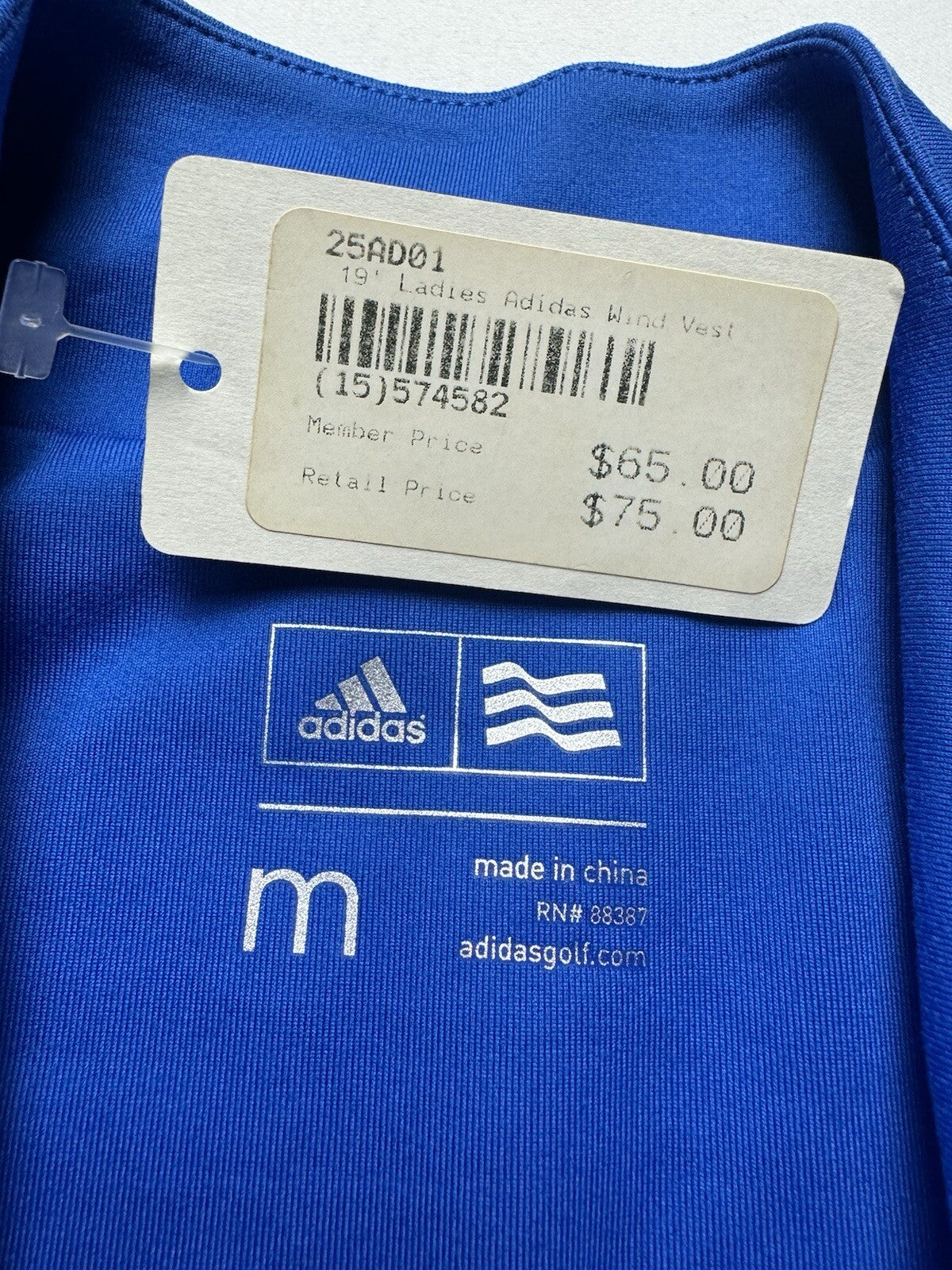 $75 Adidas Women’s Polo Golf Vest Sz M. (B.104)