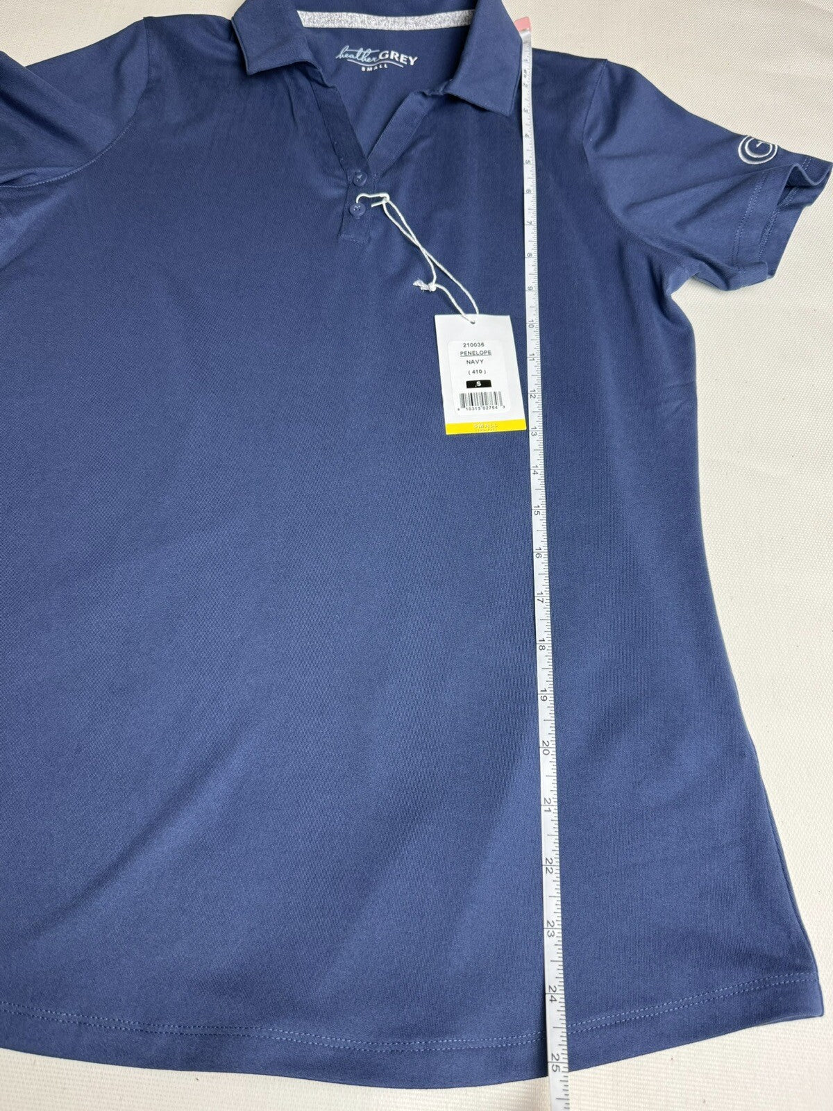 Heather Grey Women’s Golf Shirt Polo Sz S (02)