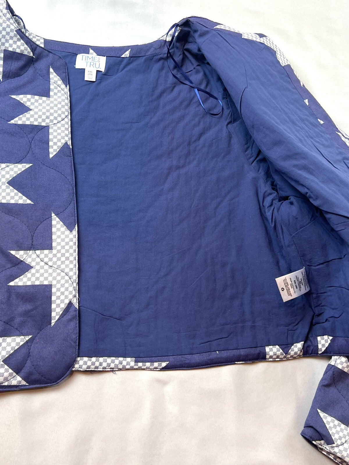 Time And True Women's Blue Cardigan Sweater Sz XXL