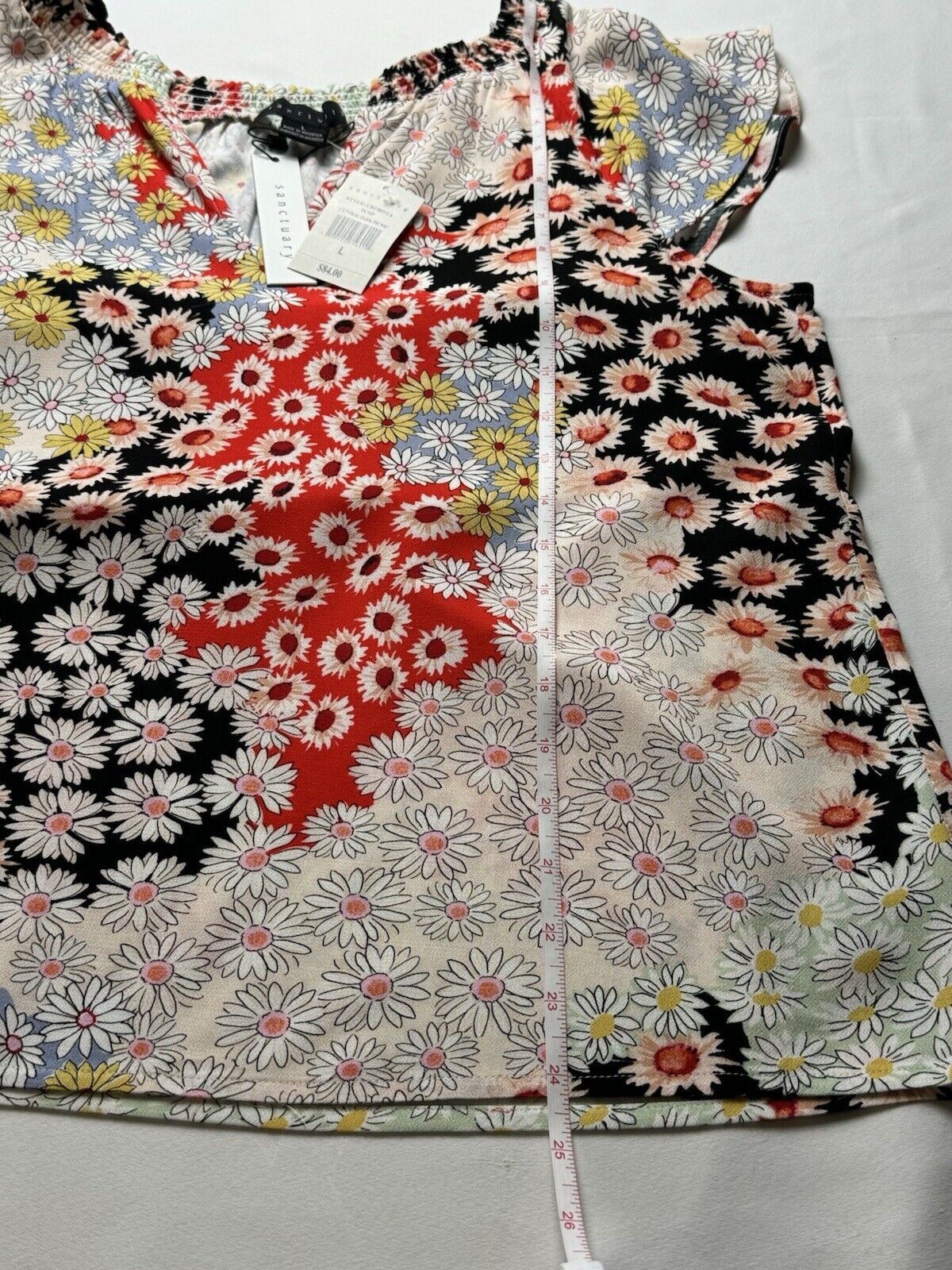 $84 Sanctuary Women’s Floral Blouse Top Size L. (B.66)