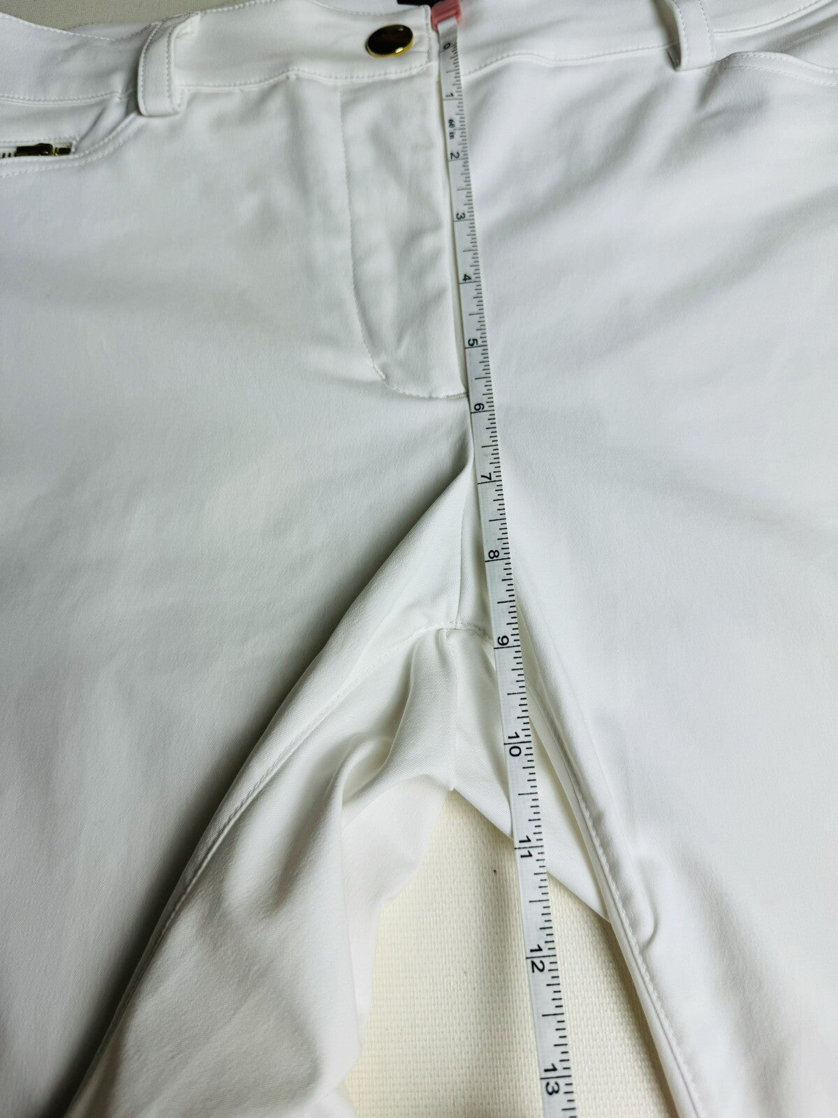 Brendratti Womens Golf Bermuda Shorts - Sz L Ital 46 White (69)