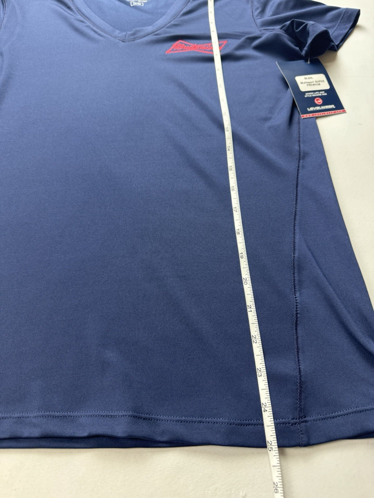 LeverWear Women's Golf shirt Budweiser Logo Sz M (B.160)