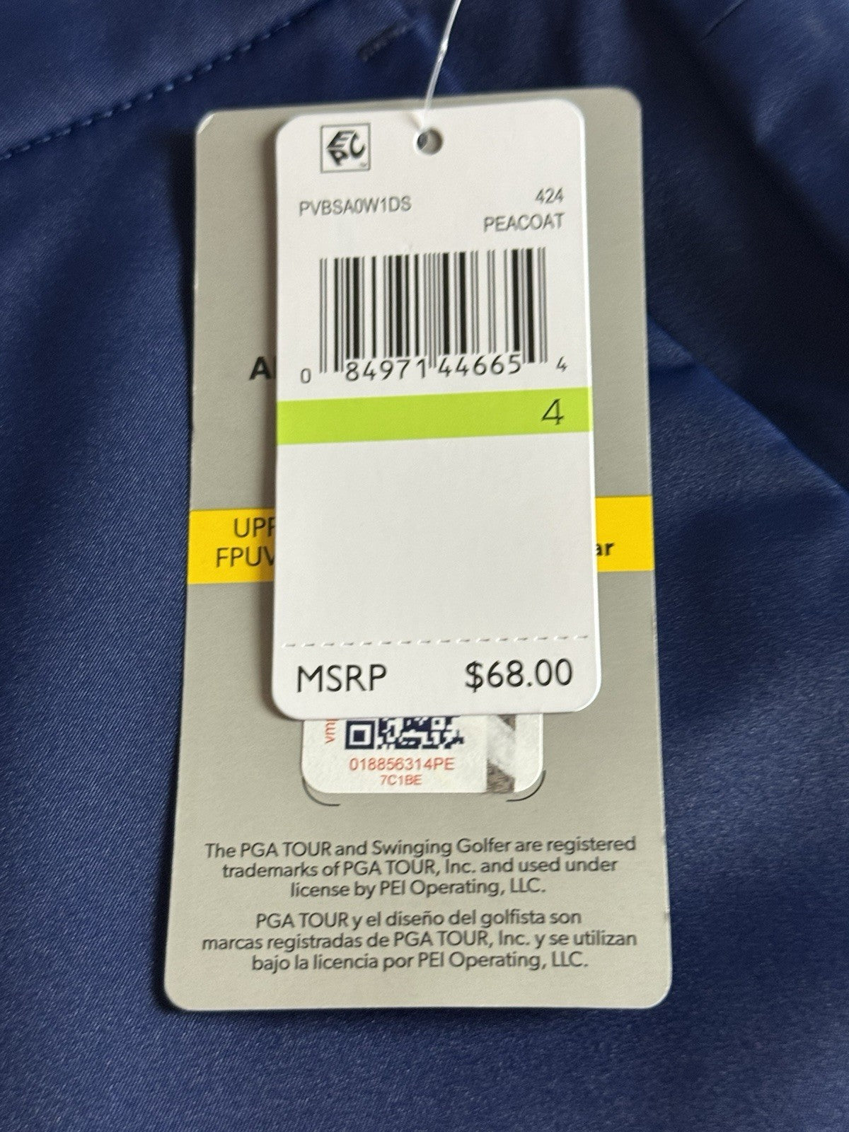 $68 PGA TOUR Women's Golf Shorts Size 4 Navy (B.044)
