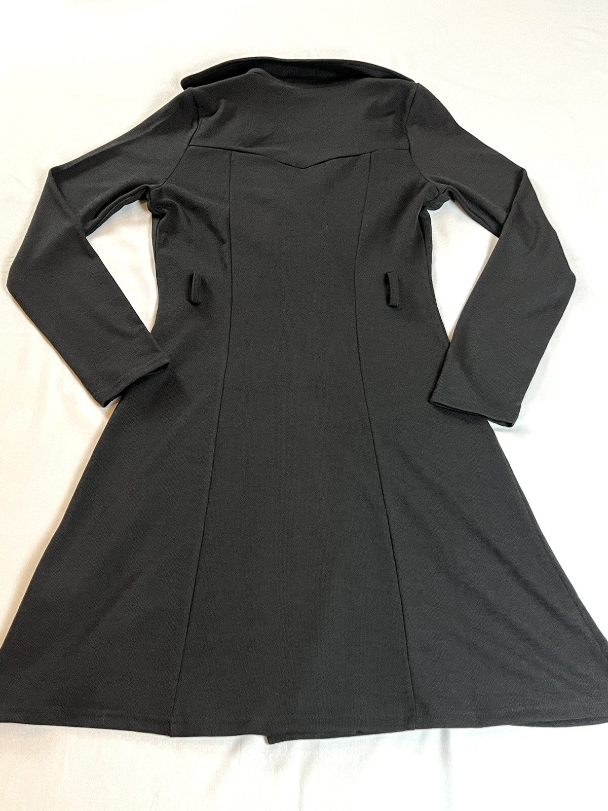 Neesha Women’s Trench Coat Black Jacket Sz S