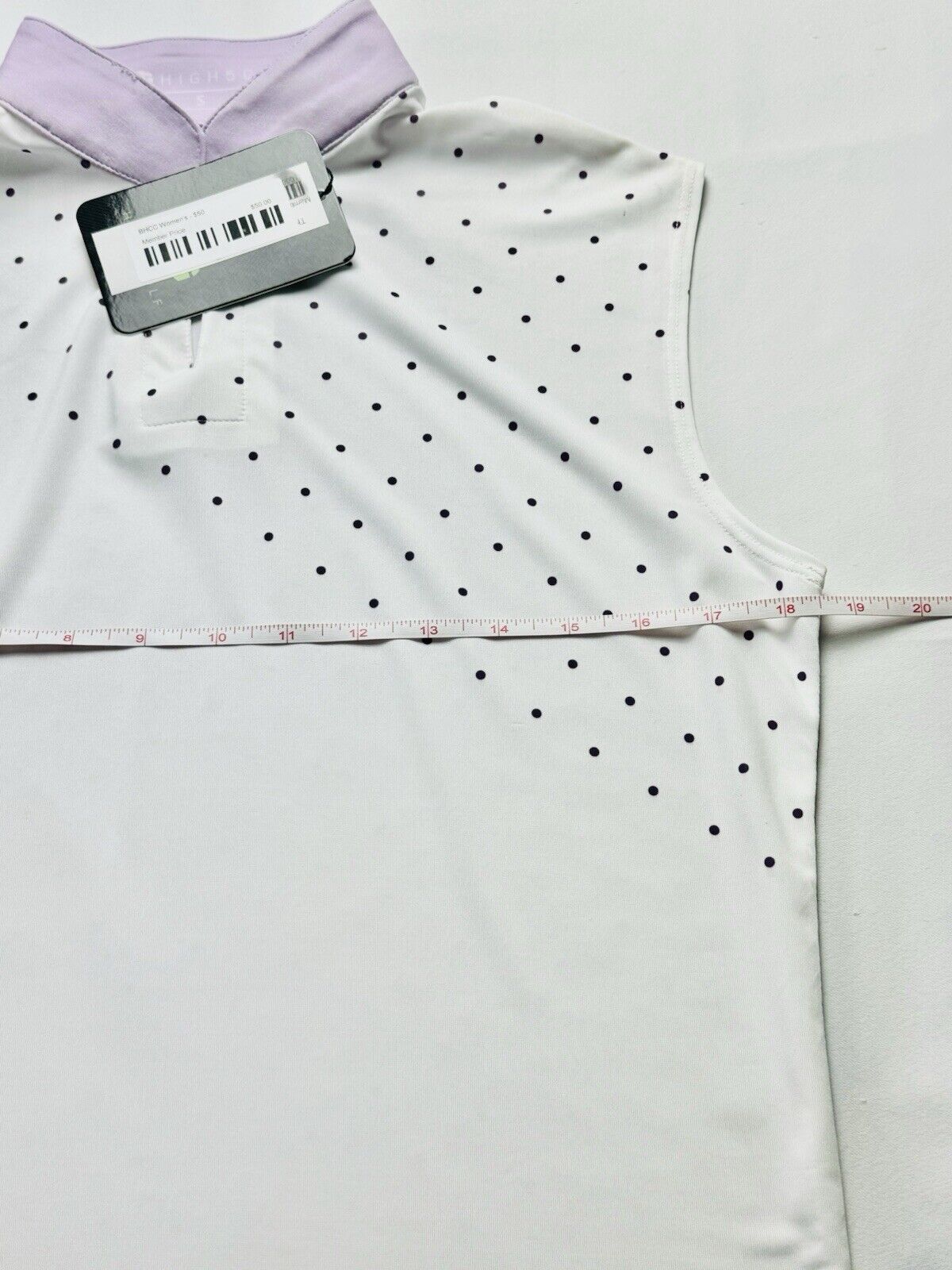 H5G High 5 Golf Women’s Polka Dots Polo Shirt Sz S. (B.72)