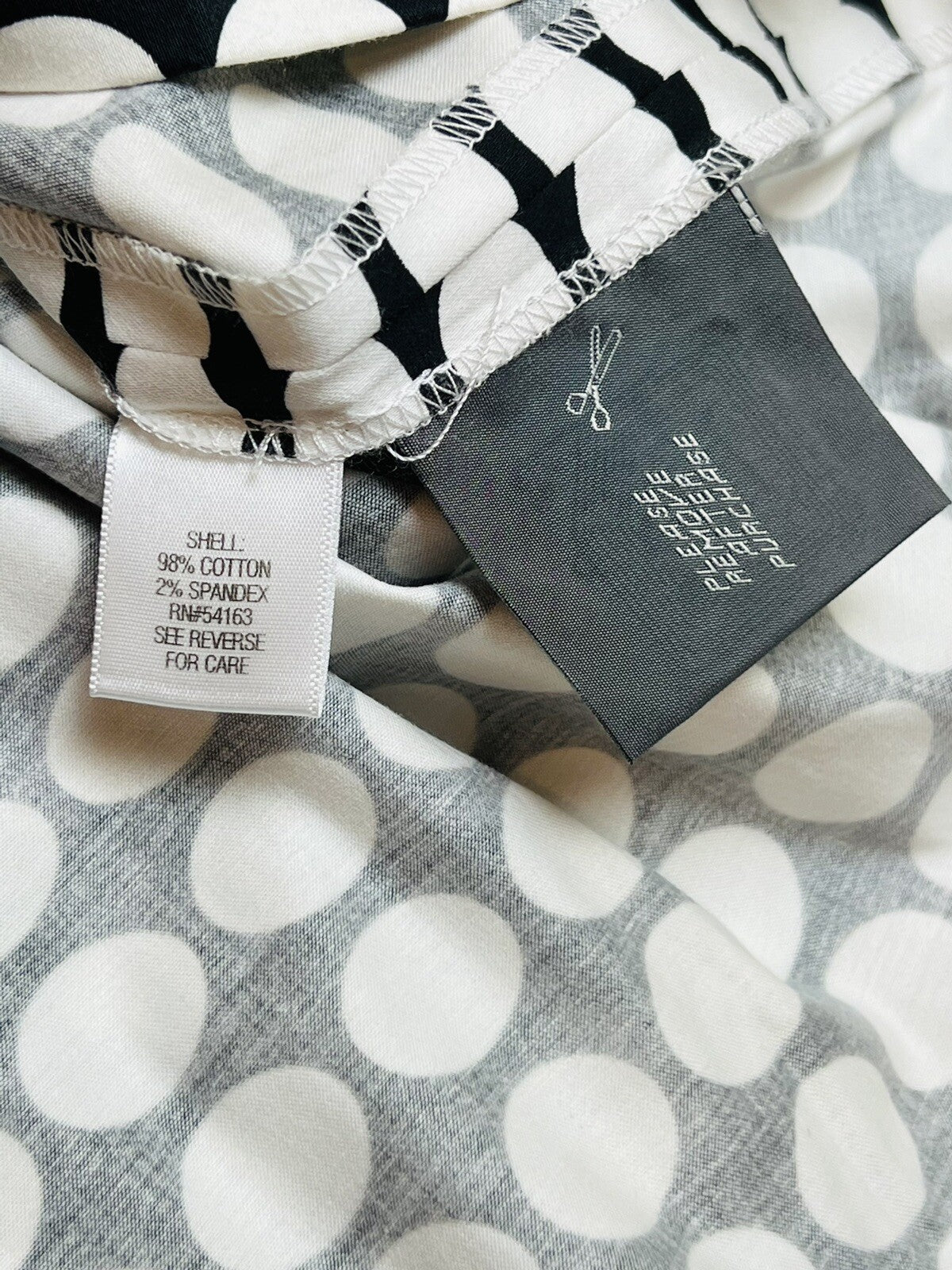 Marvin Richards Black White Polka Dot Women's Sz 16 Dress. (B.60)