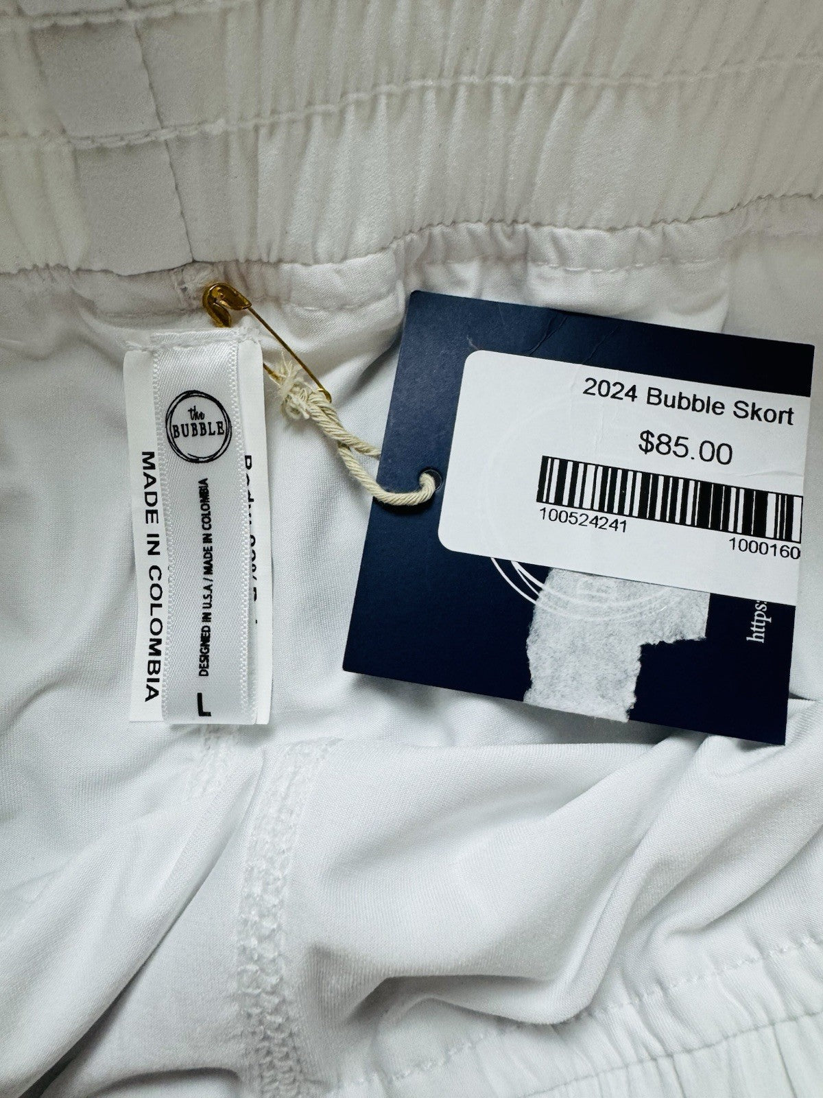 The Bubble Ruffled Pleated Golf Tennis Skirt Sz L. (B.156)